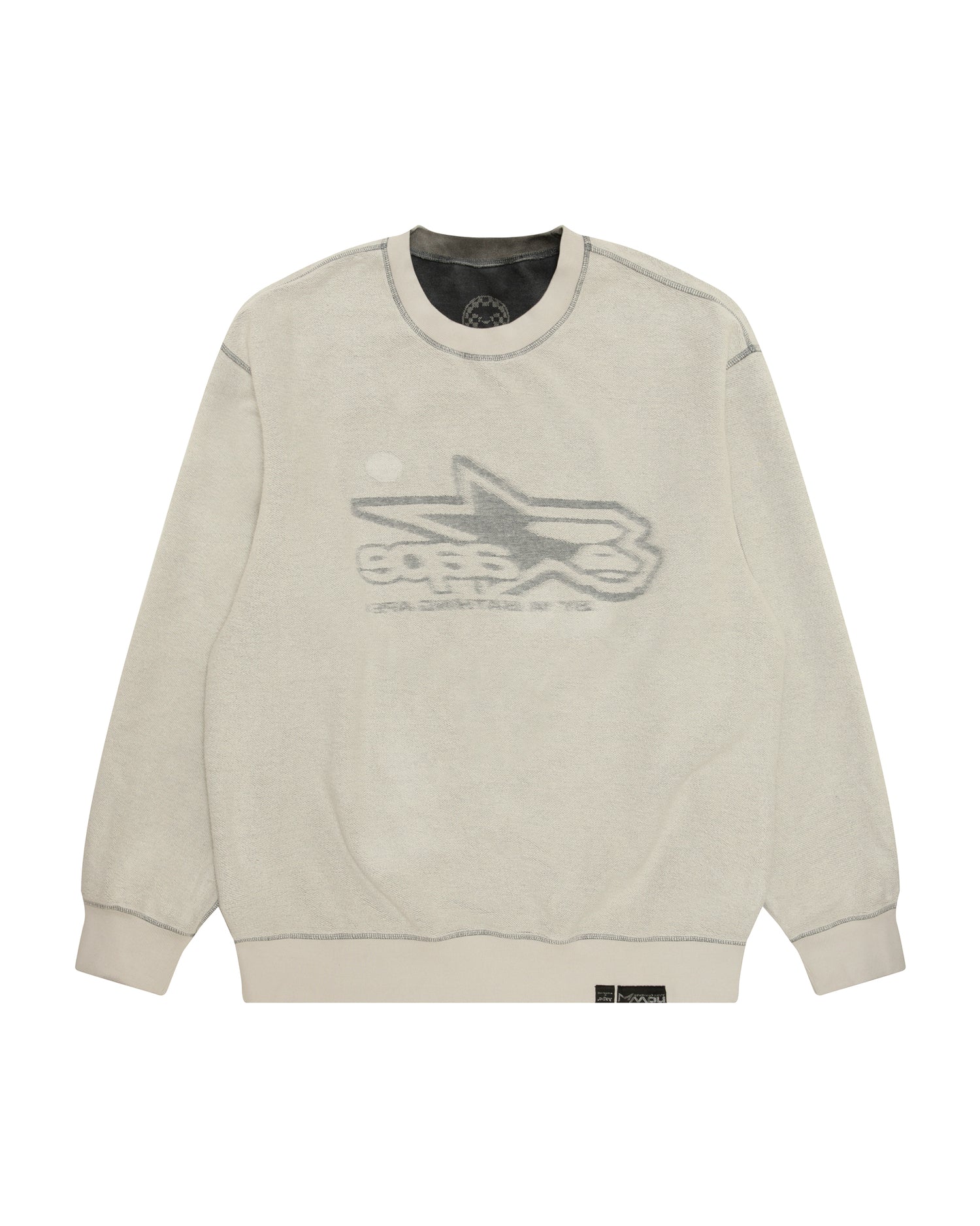 Moonface logo wash sweatshirt