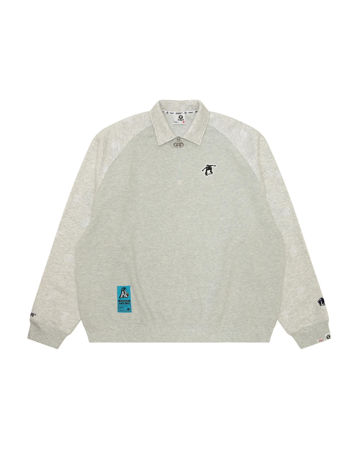 Logo half-zip raglan sweatshirt