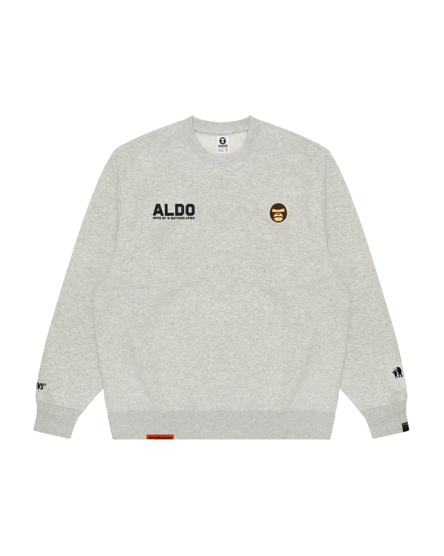 AAPER moonface logo crew neck sweatshirt