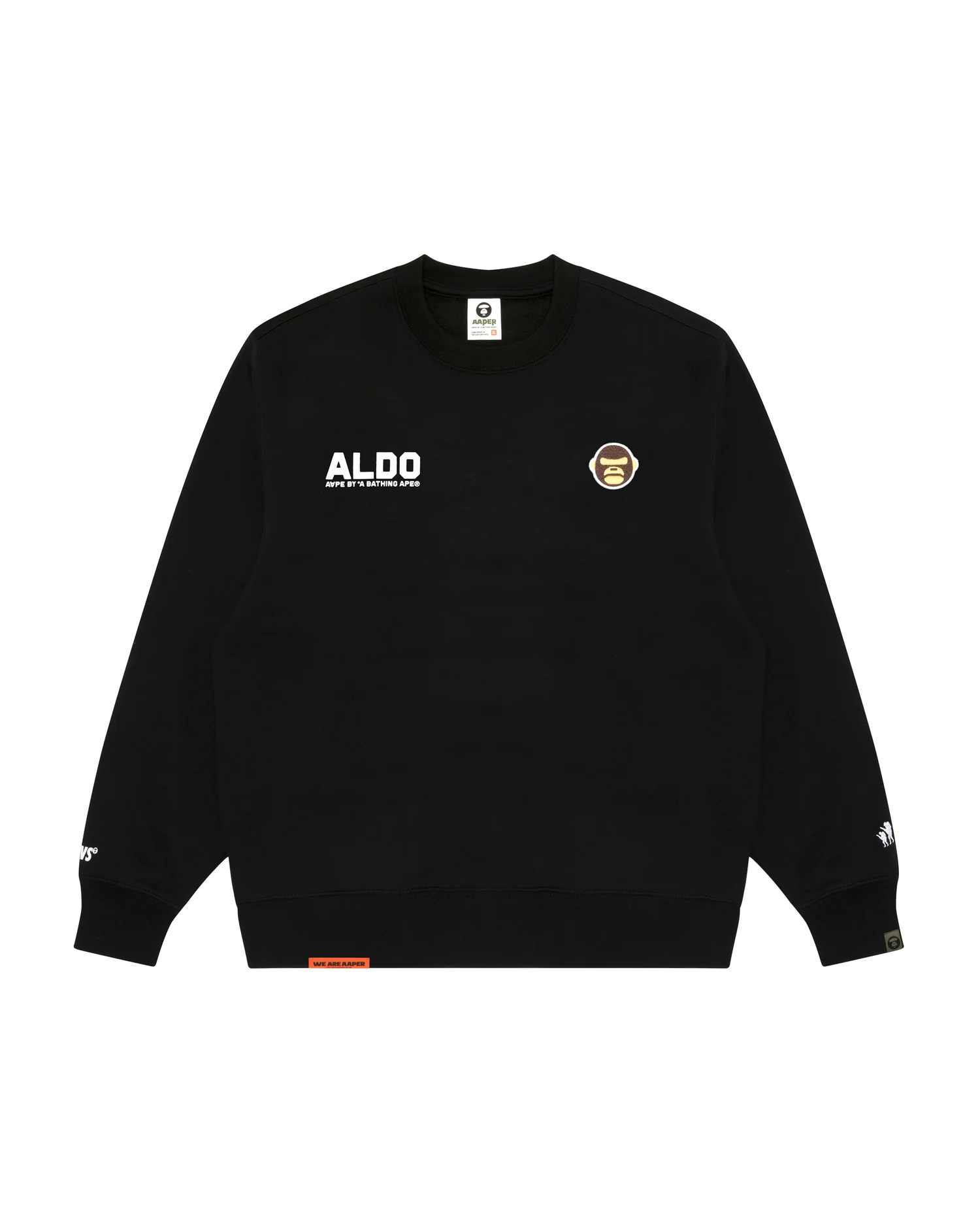 AAPER moonface logo crew neck sweatshirt