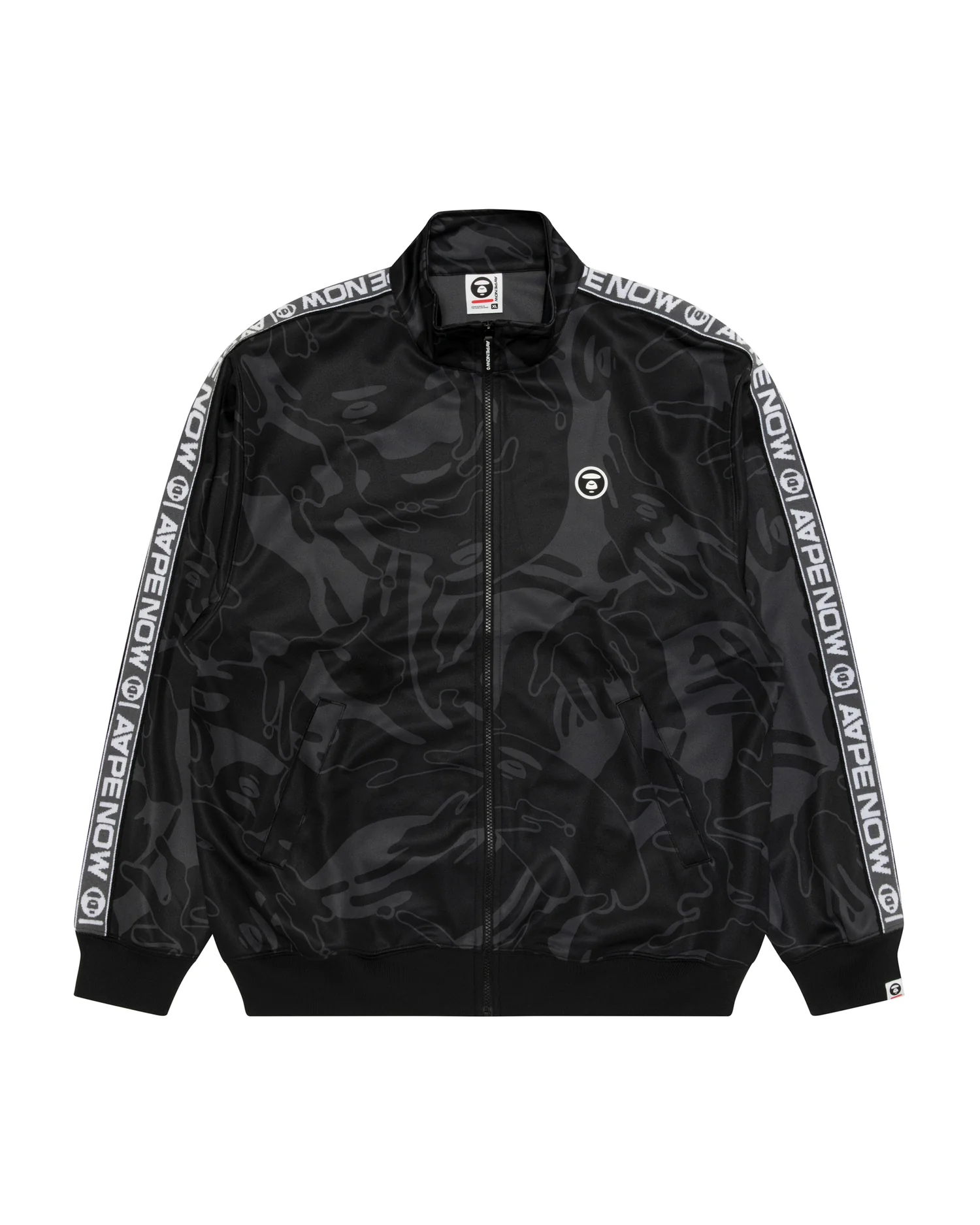 AAPENOW moonface camo zip-up jacket