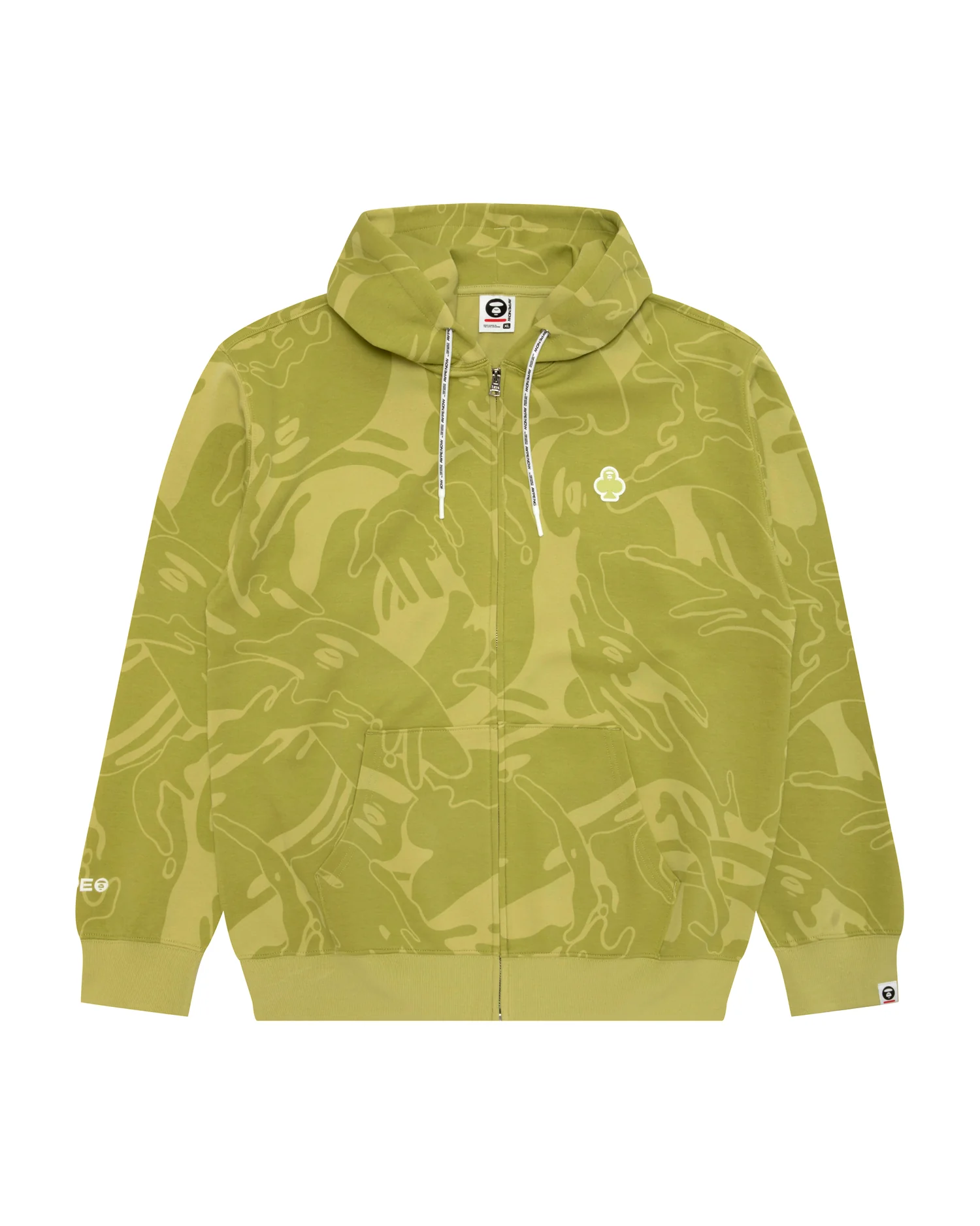AAPENOW clover moonface zip-up hoodie - Image 7