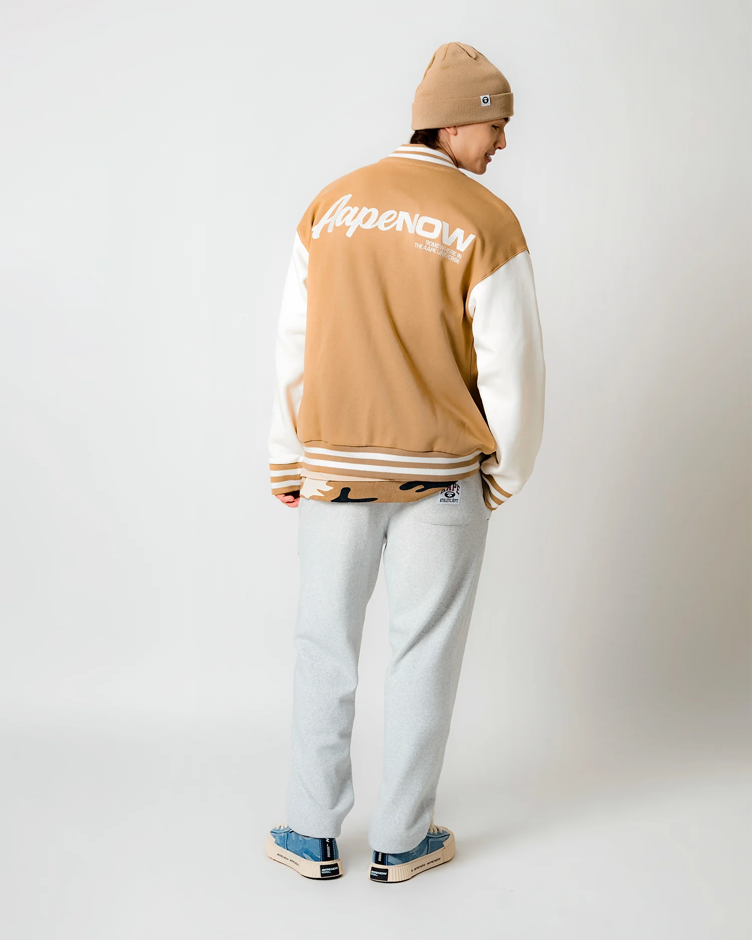 AAPENOW moonface varsity jacket - Image 3