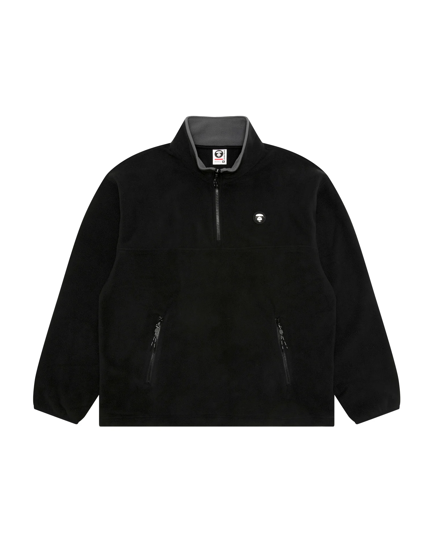 AAPENOW moonface half-zip sweater