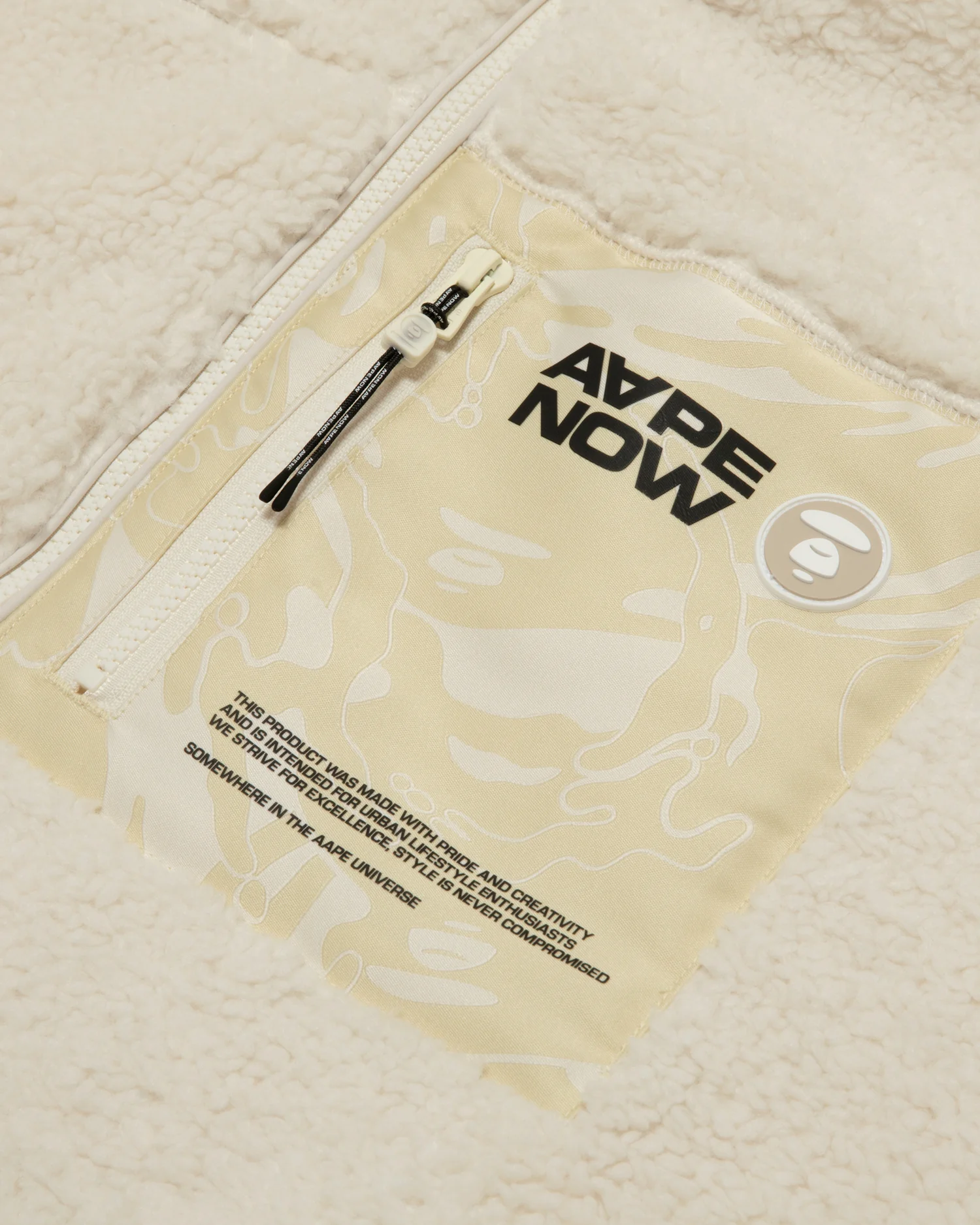 AAPENOW moonface zip-up sweater - Image 12