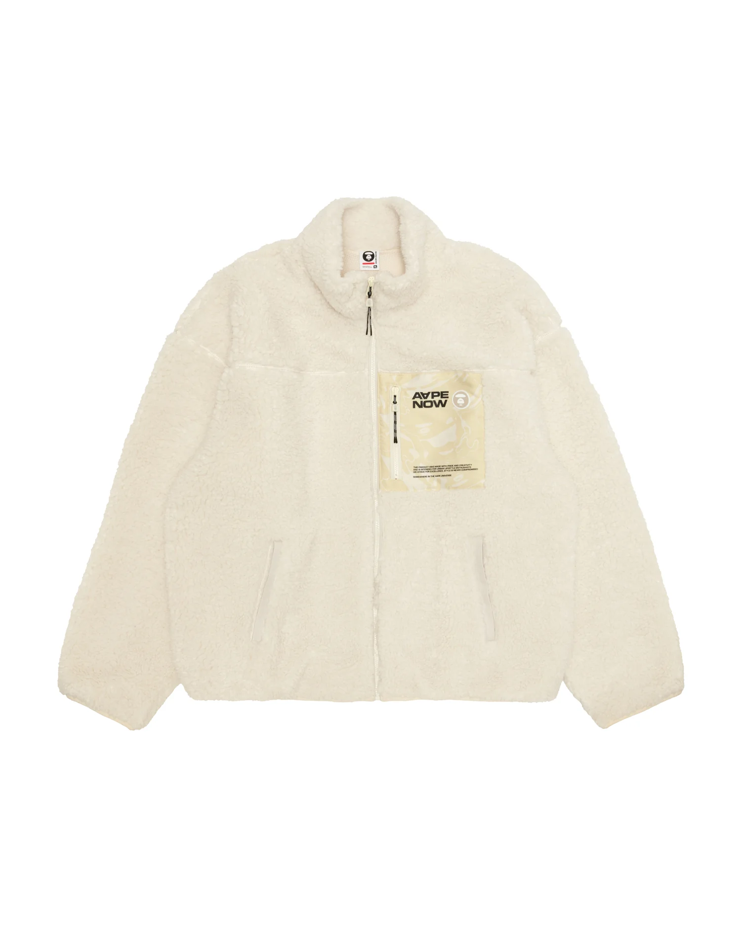 AAPENOW moonface zip-up sweater - Image 9