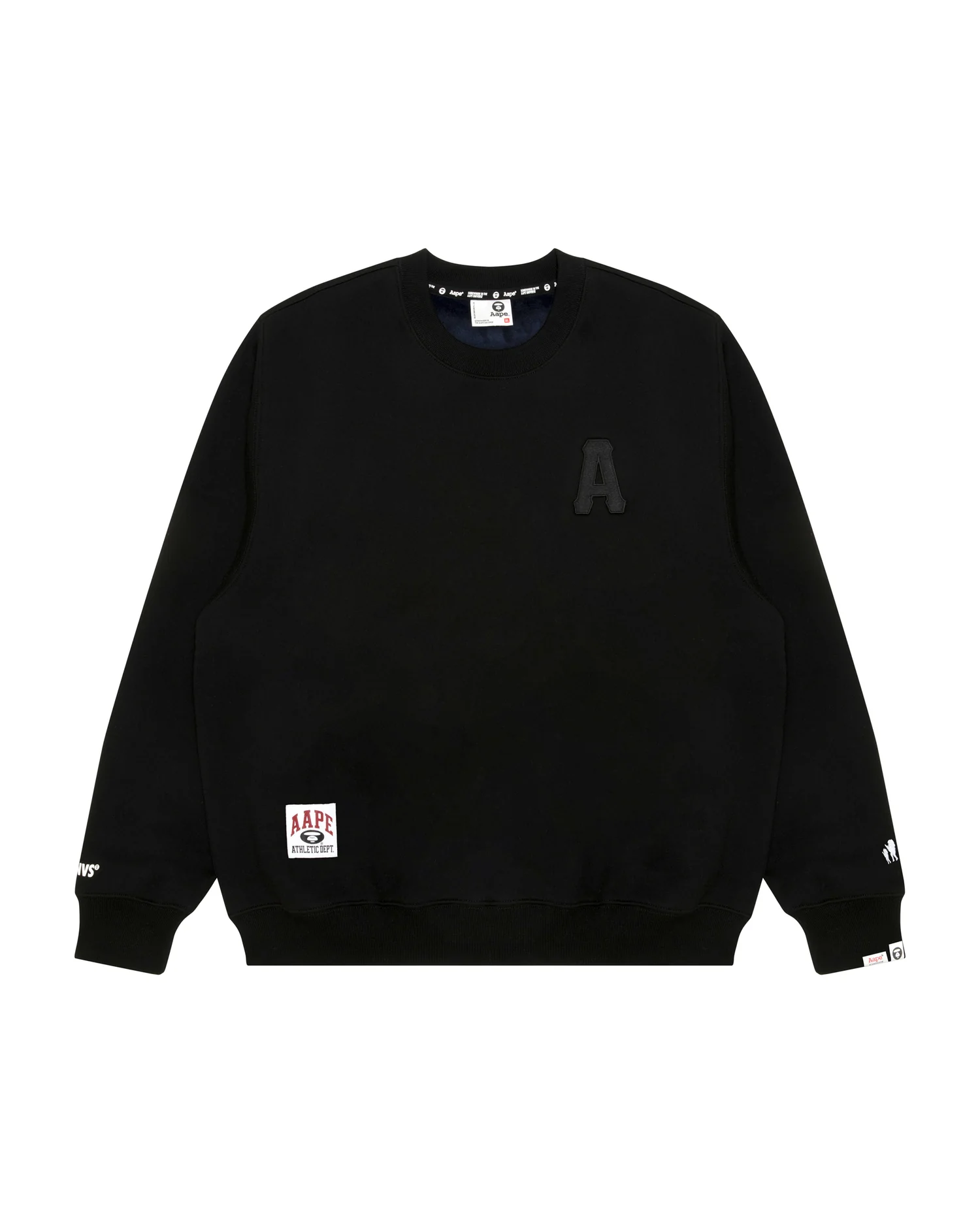 Patch crew neck sweatshirt