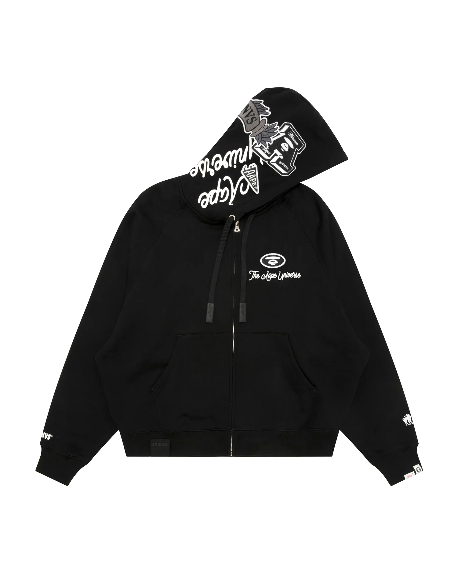 AAPEUNVS moonface zip-up hoodie