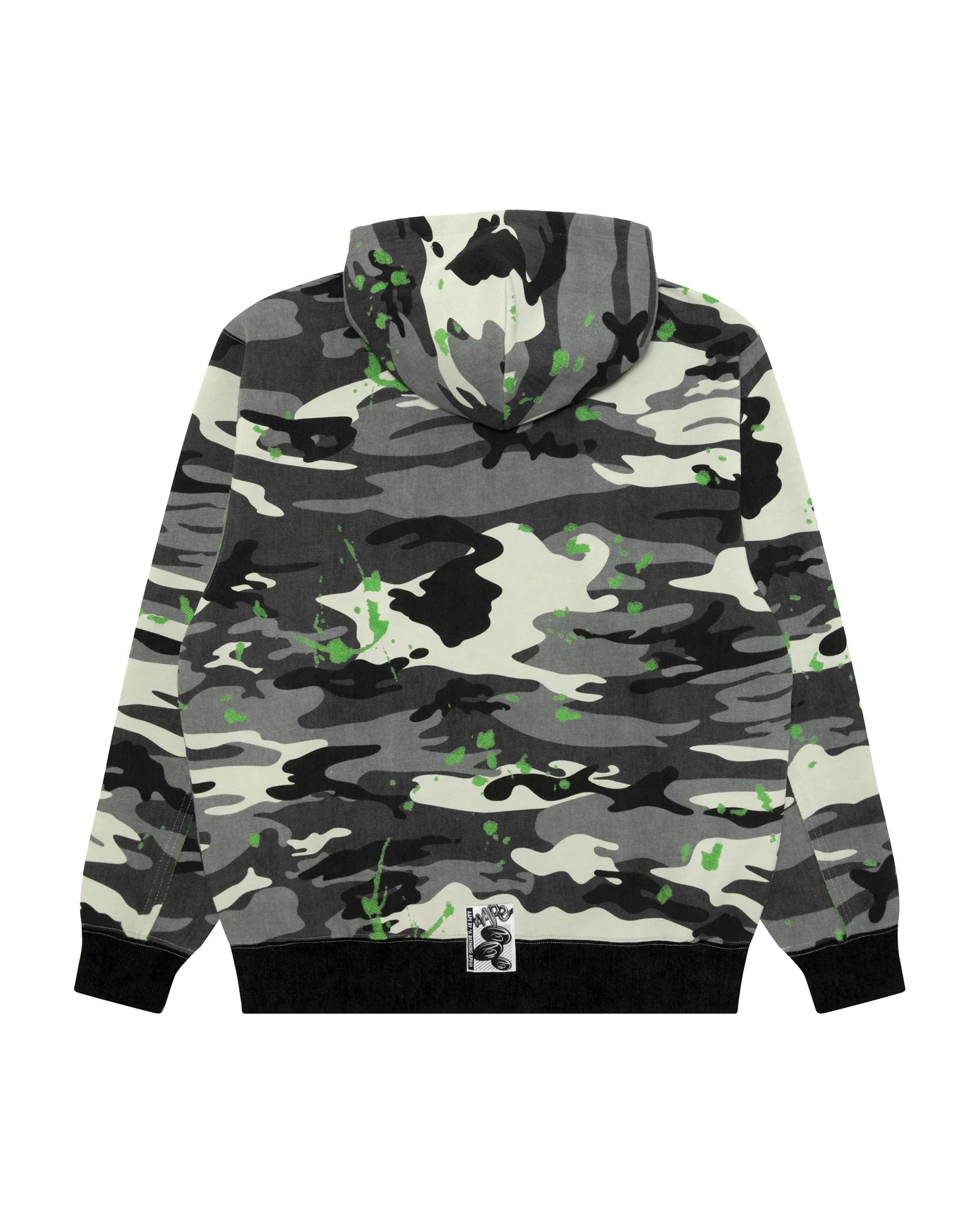 Moonface camo zip-up hoodie - Image 3