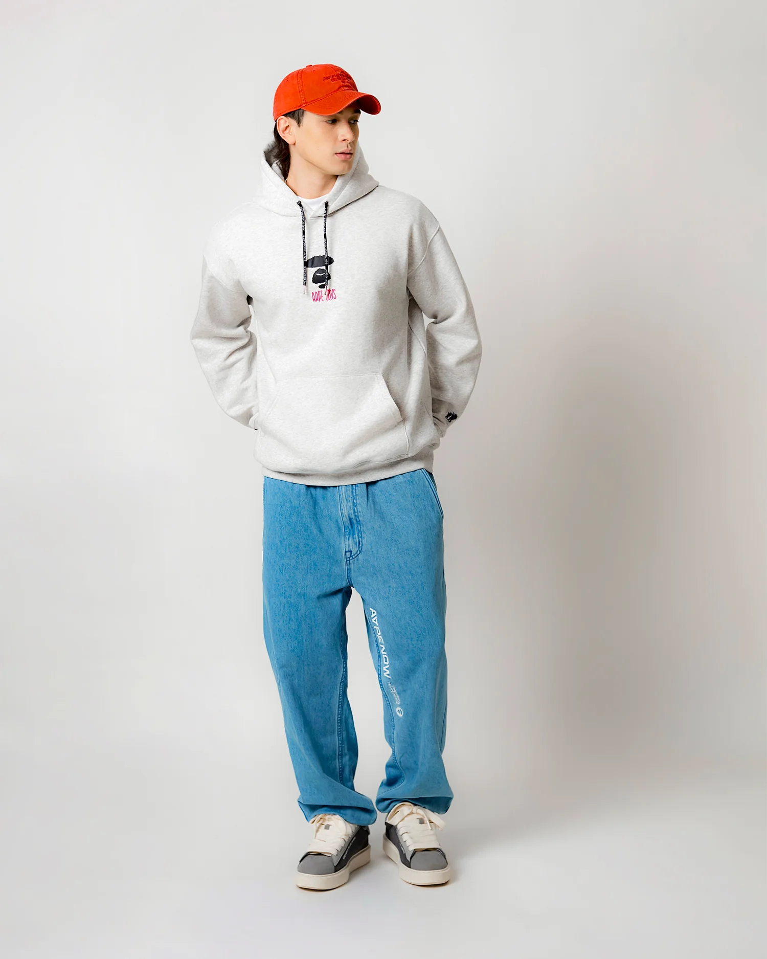 AAPEUNVS moonface hoodie - Image 2
