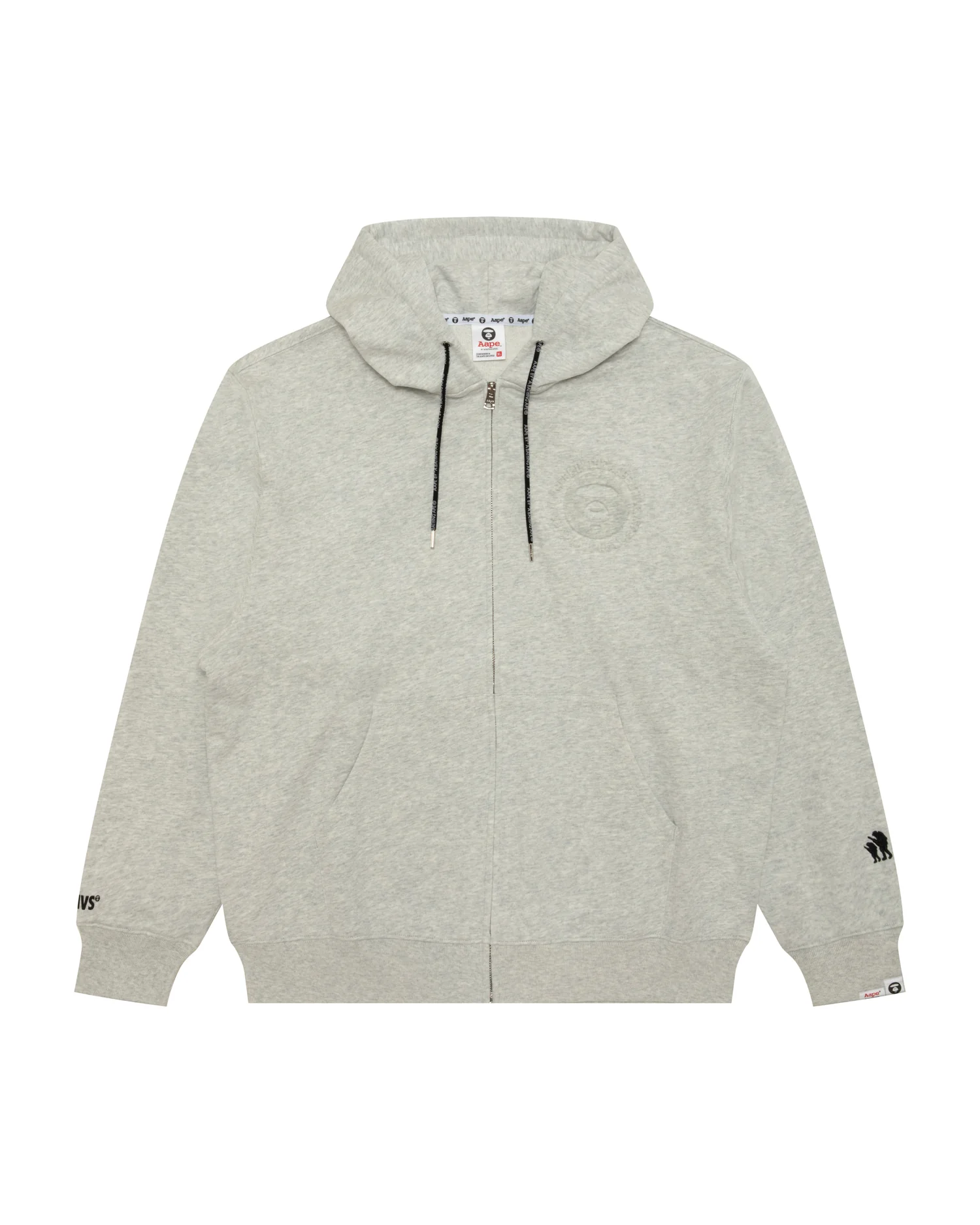 Moonface zip-up hoodie