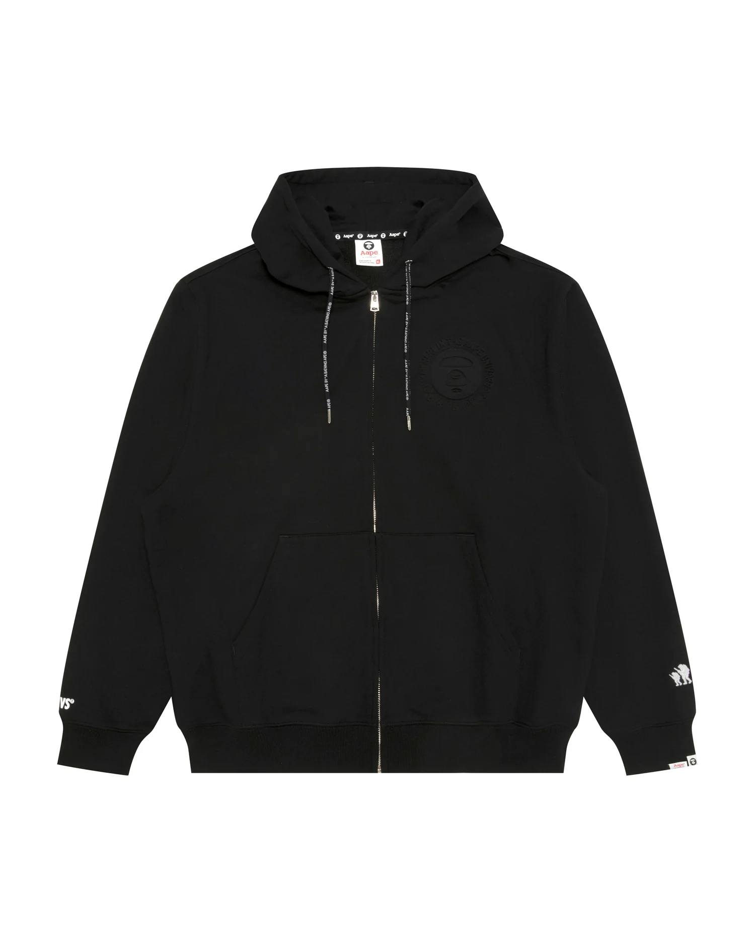 Moonface zip-up hoodie
