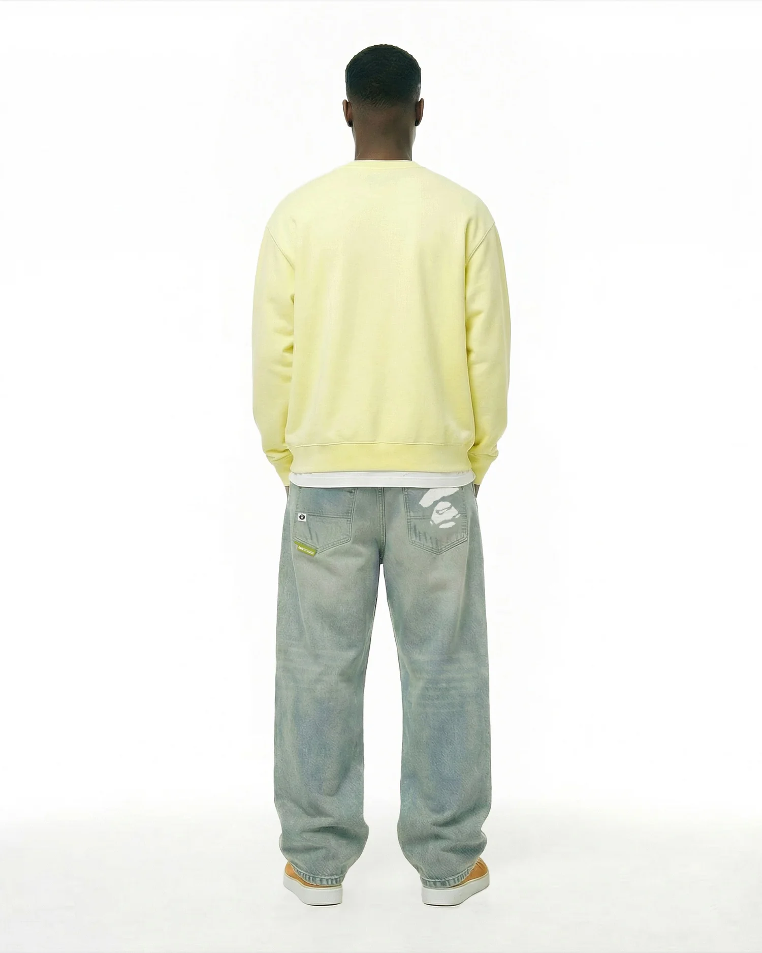 Sticker print crew neck sweatshirt - Image 3