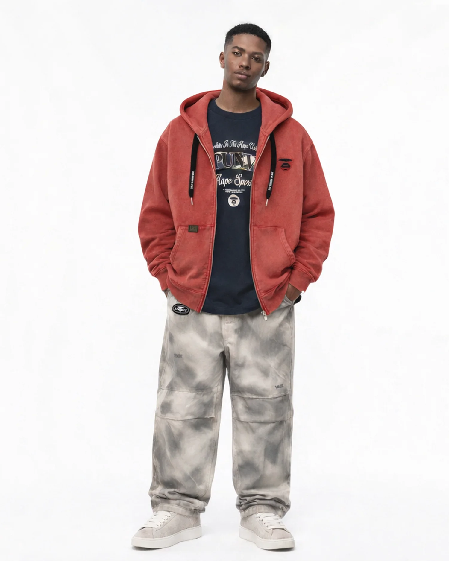 Moonface zip-up hoodie - Image 9