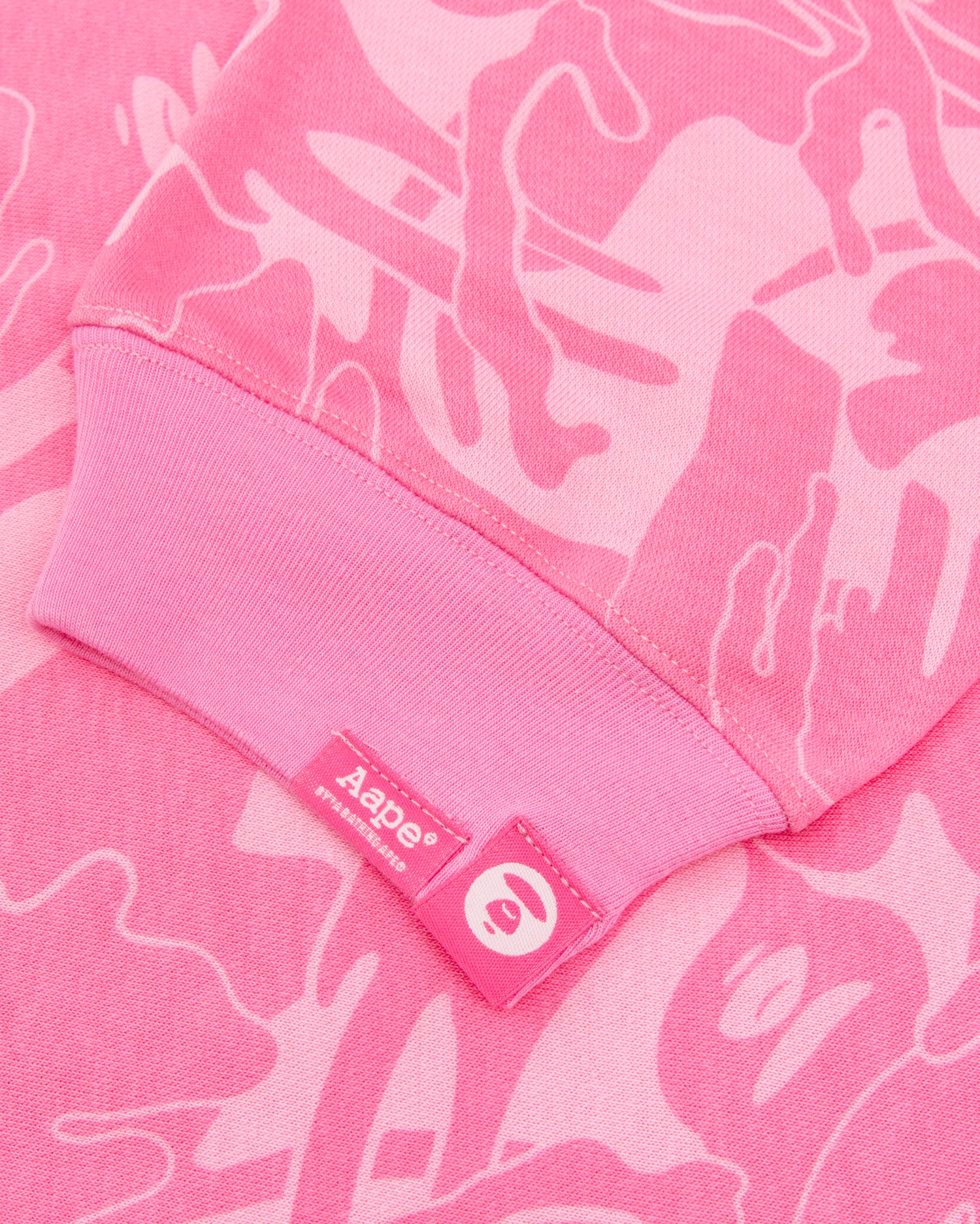 Moonface patterned cropped hoodie - Image 4