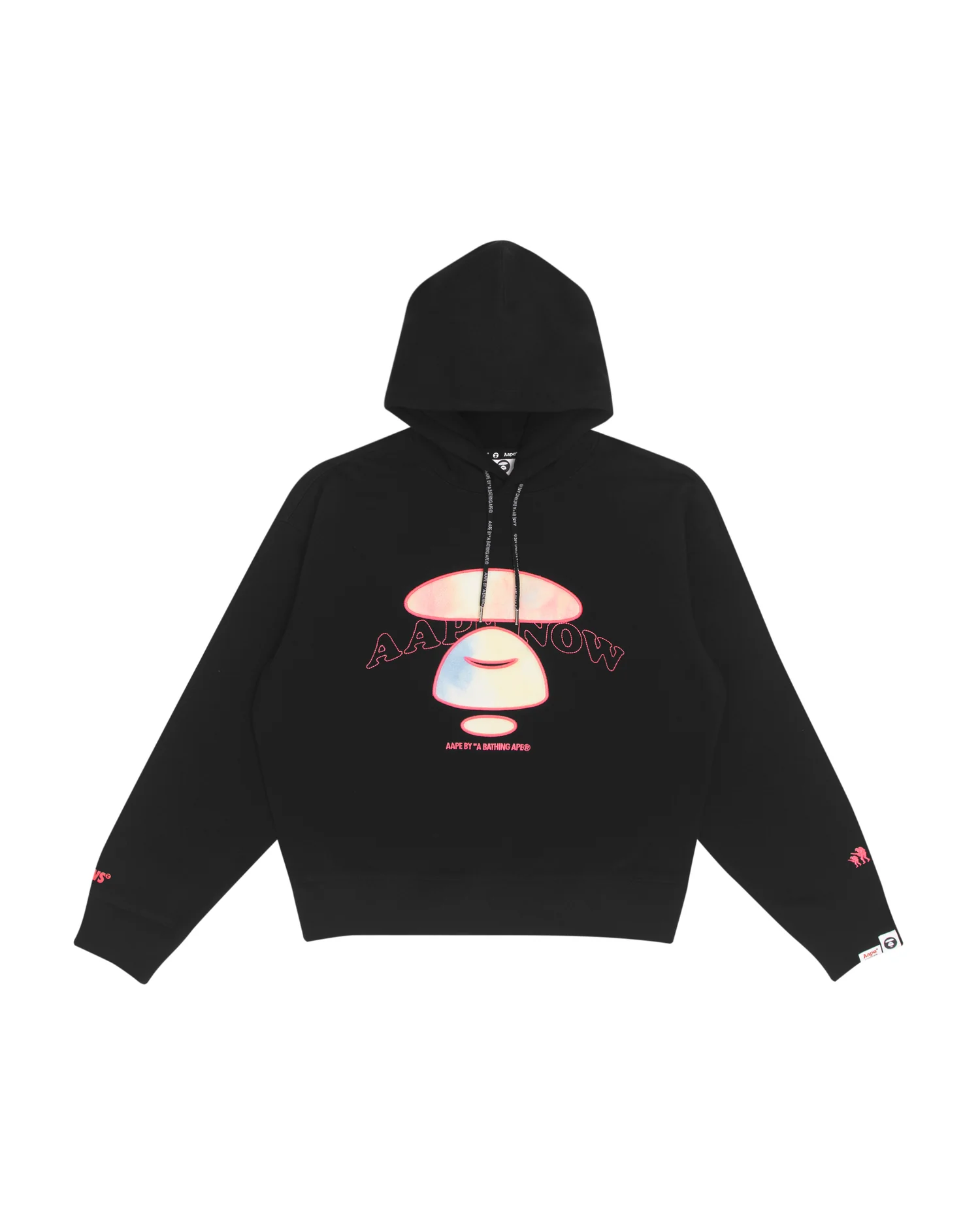 Moonface embroidered hoodie