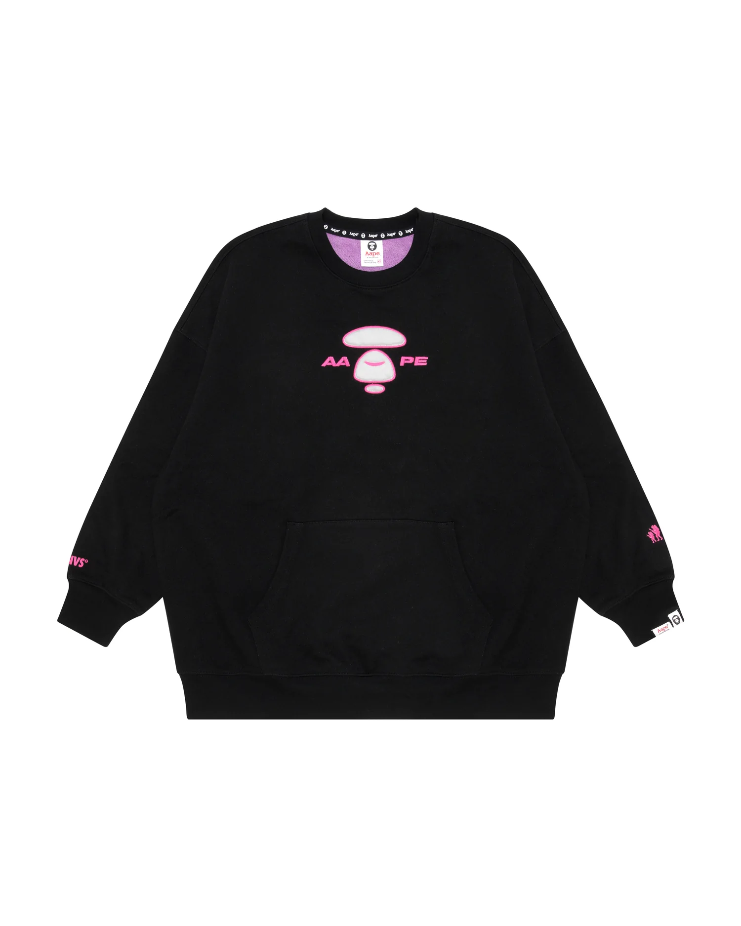 Moonface embroidered relaxed sweatshirt