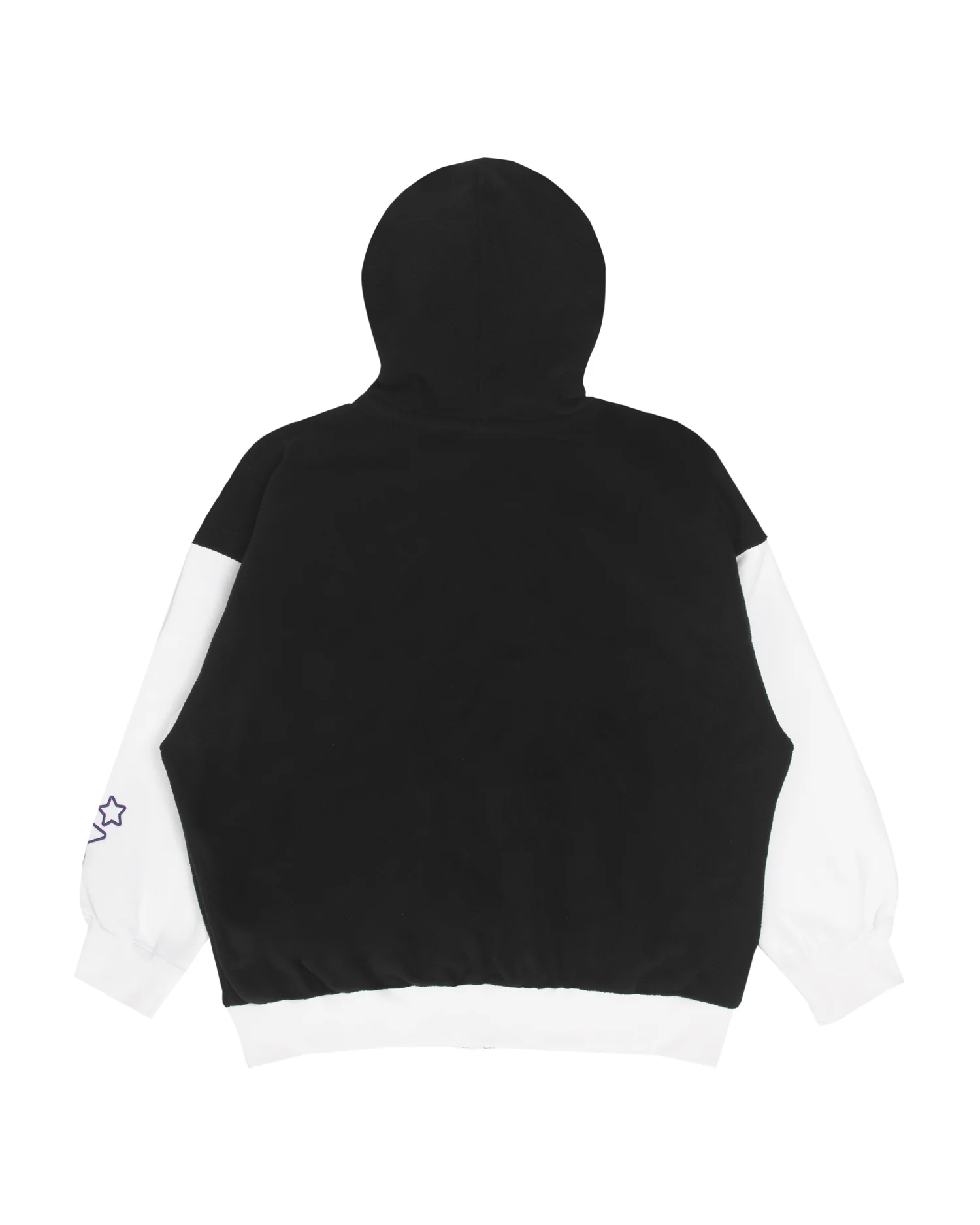 Moonface panelled fleece zip-up hoodie - Image 2