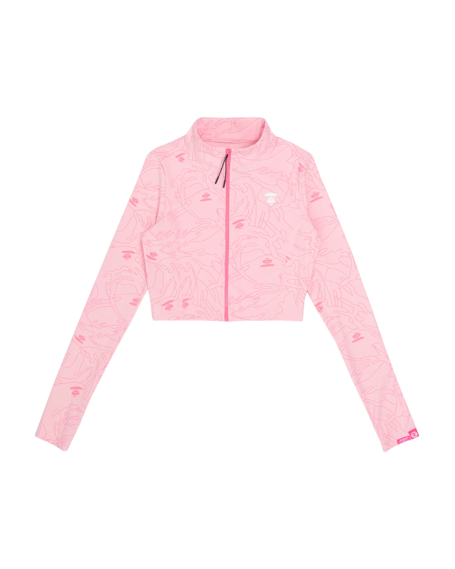 Moonface camo sport zip-up