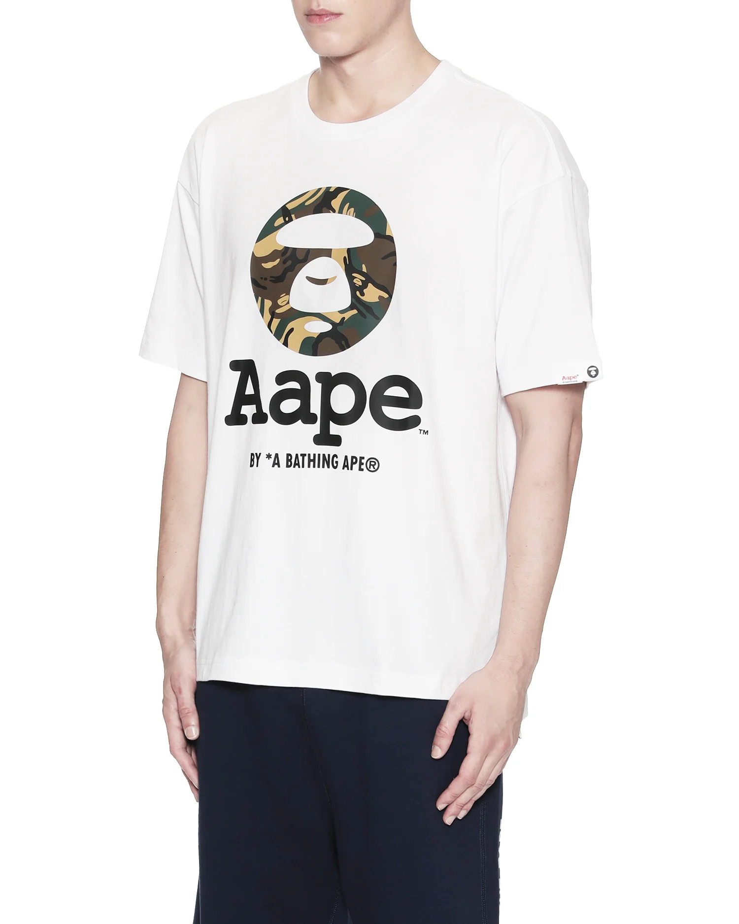 Drop hem logo print tee - Image 17