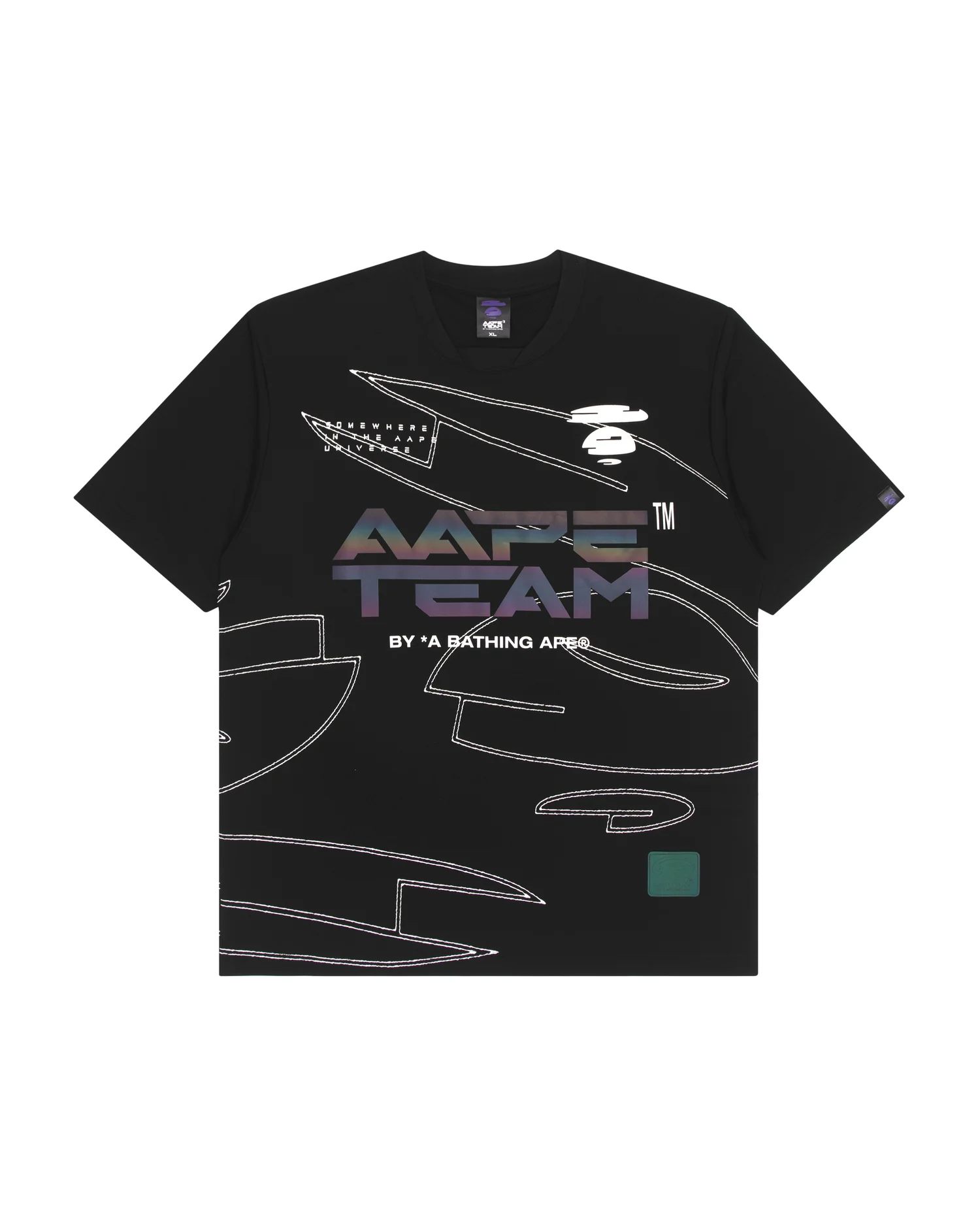 Moonface graphic printed tee