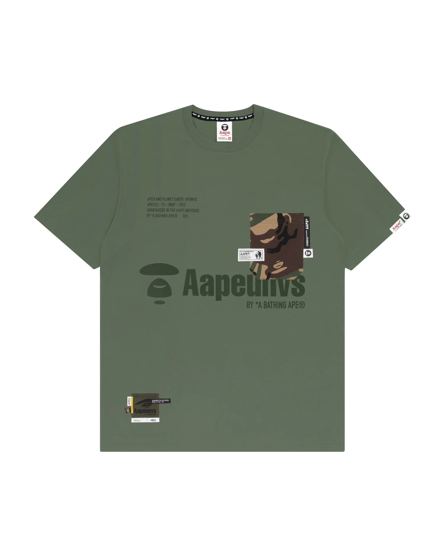 Moonface chest pocket tee - Image 11
