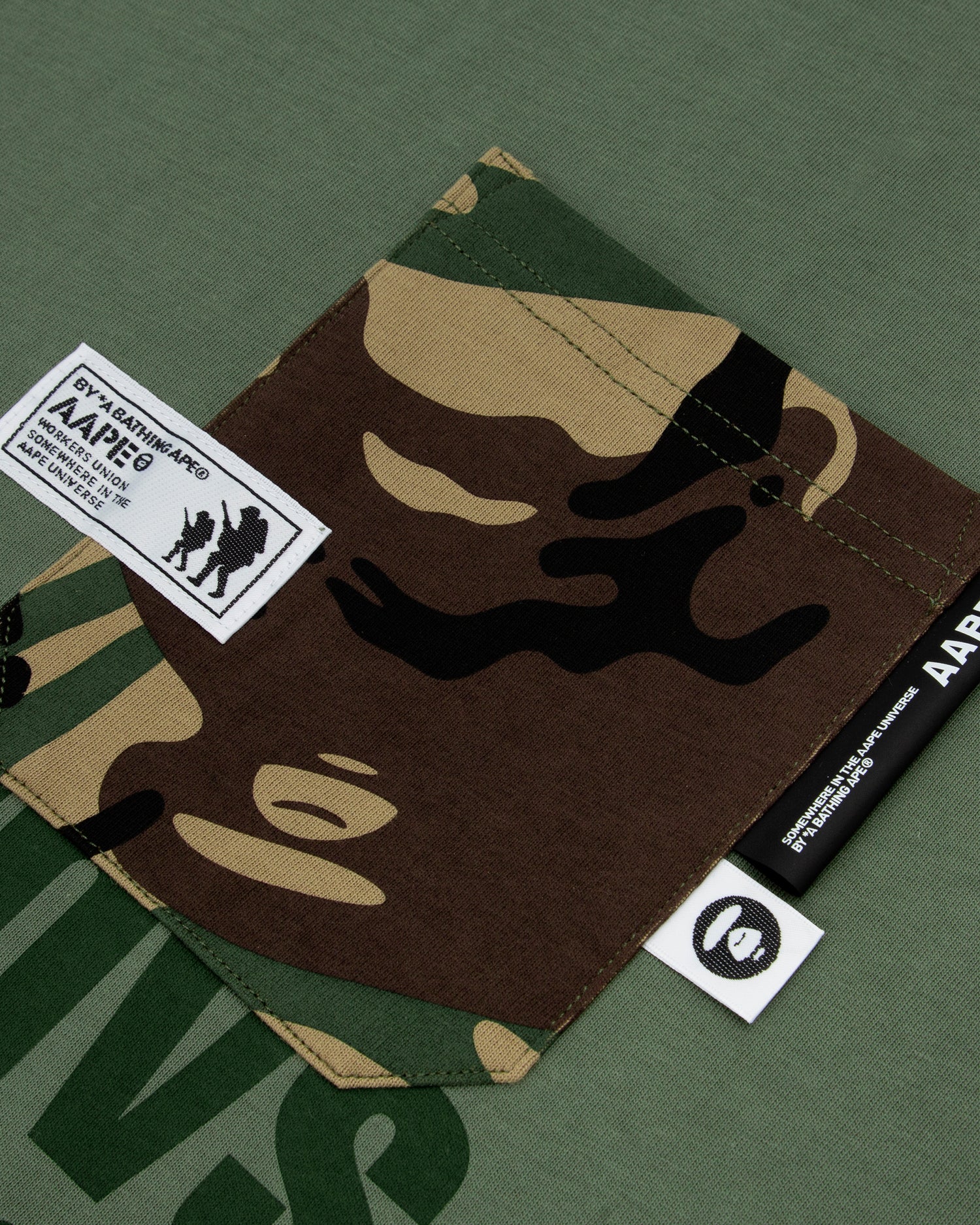 Moonface chest pocket tee - Image 13