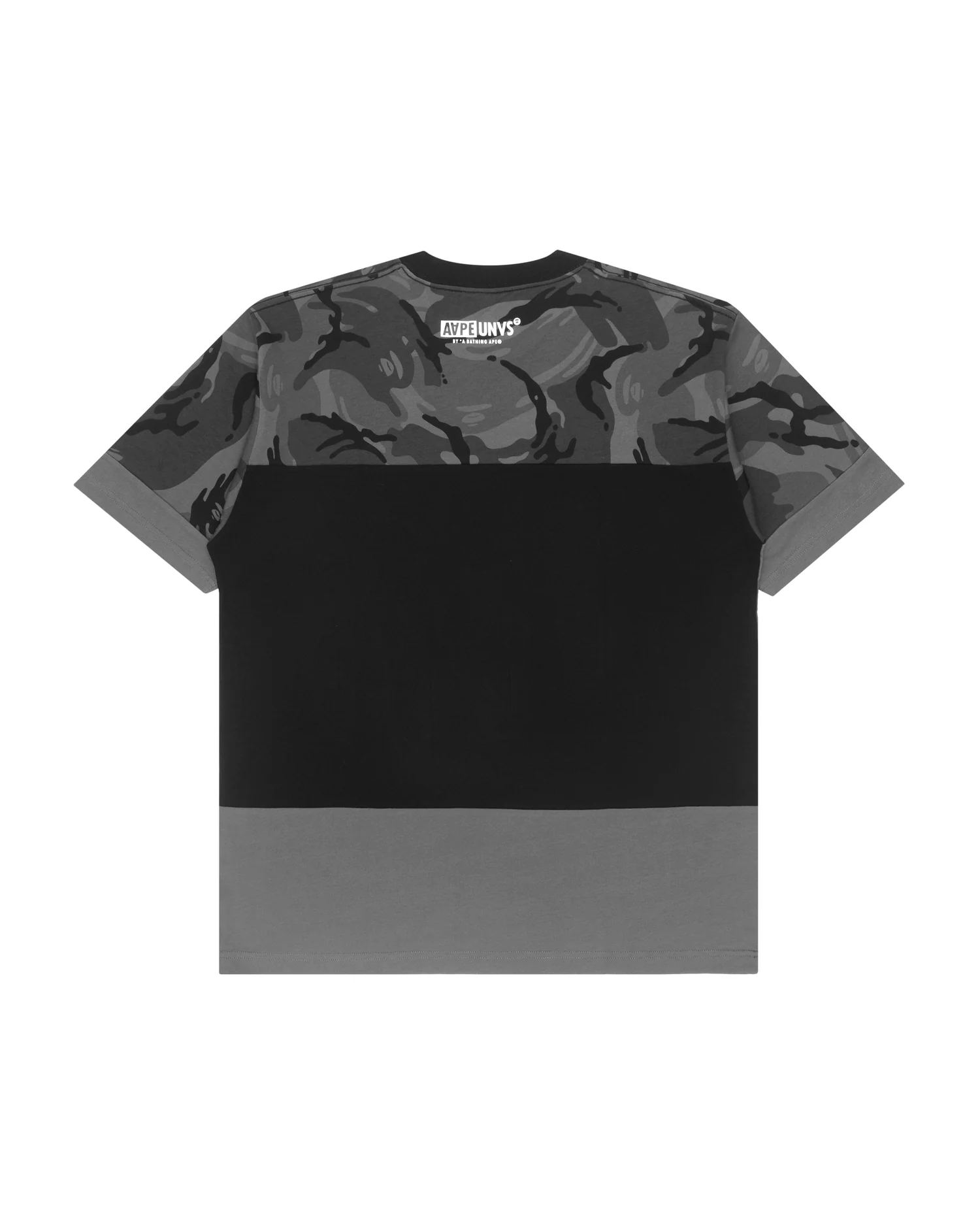 Colour blocked camo printed tee - Image 2