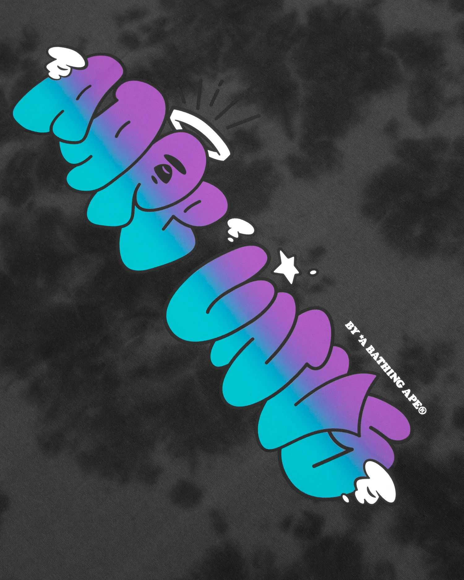 Moonface tie-dye tee - Image 4