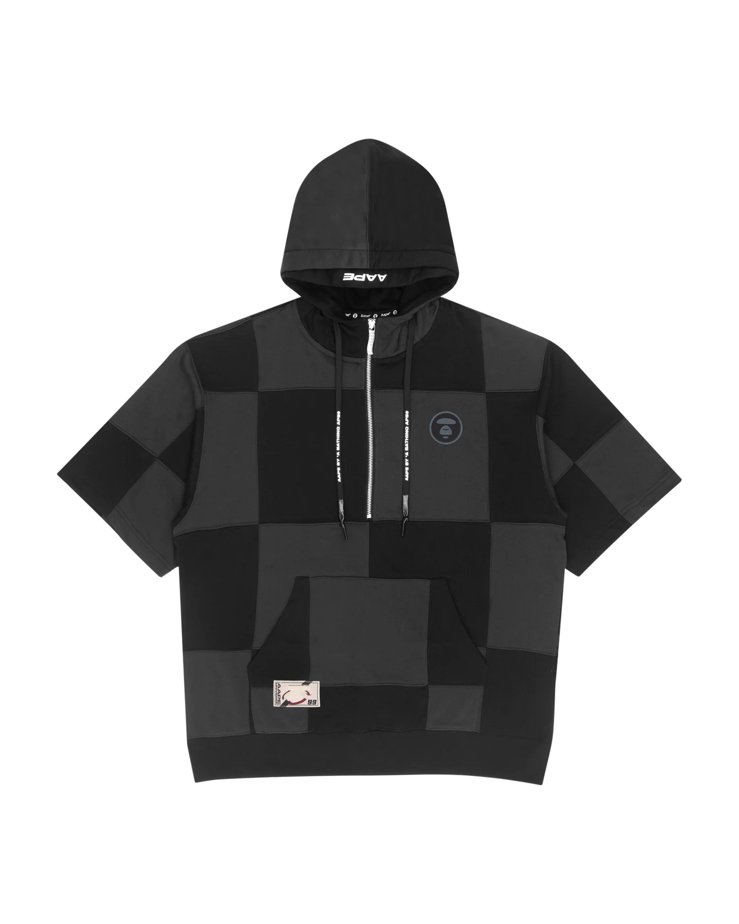 Moonface check S/S hoodie - Image 6