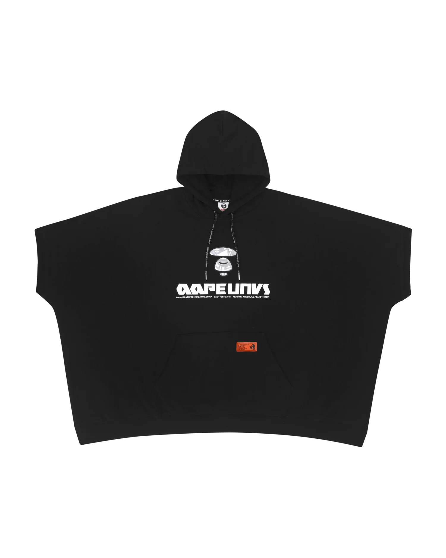 Moonface short sleeve hoodie