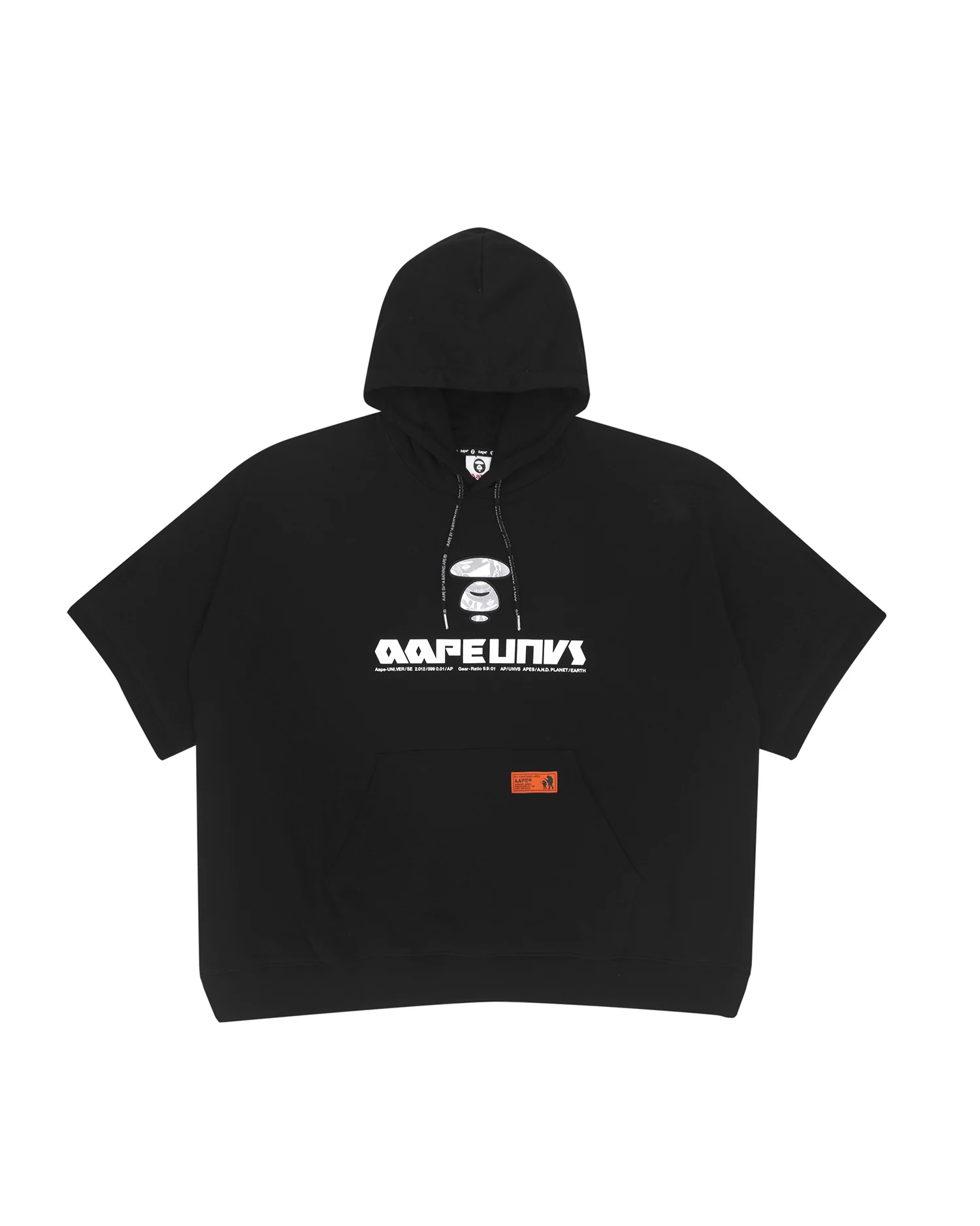 Moonface short sleeve hoodie - Image 3