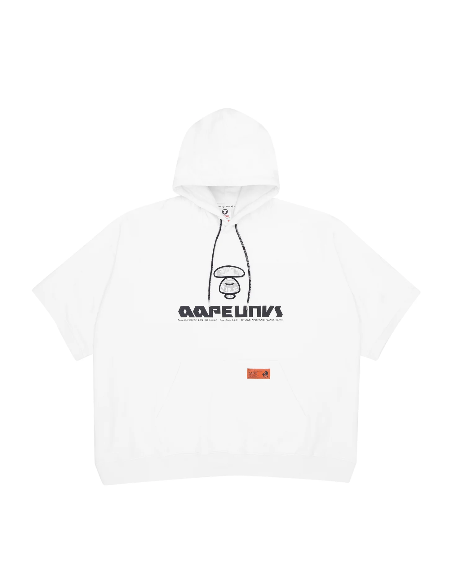 Moonface short sleeve hoodie - Image 8