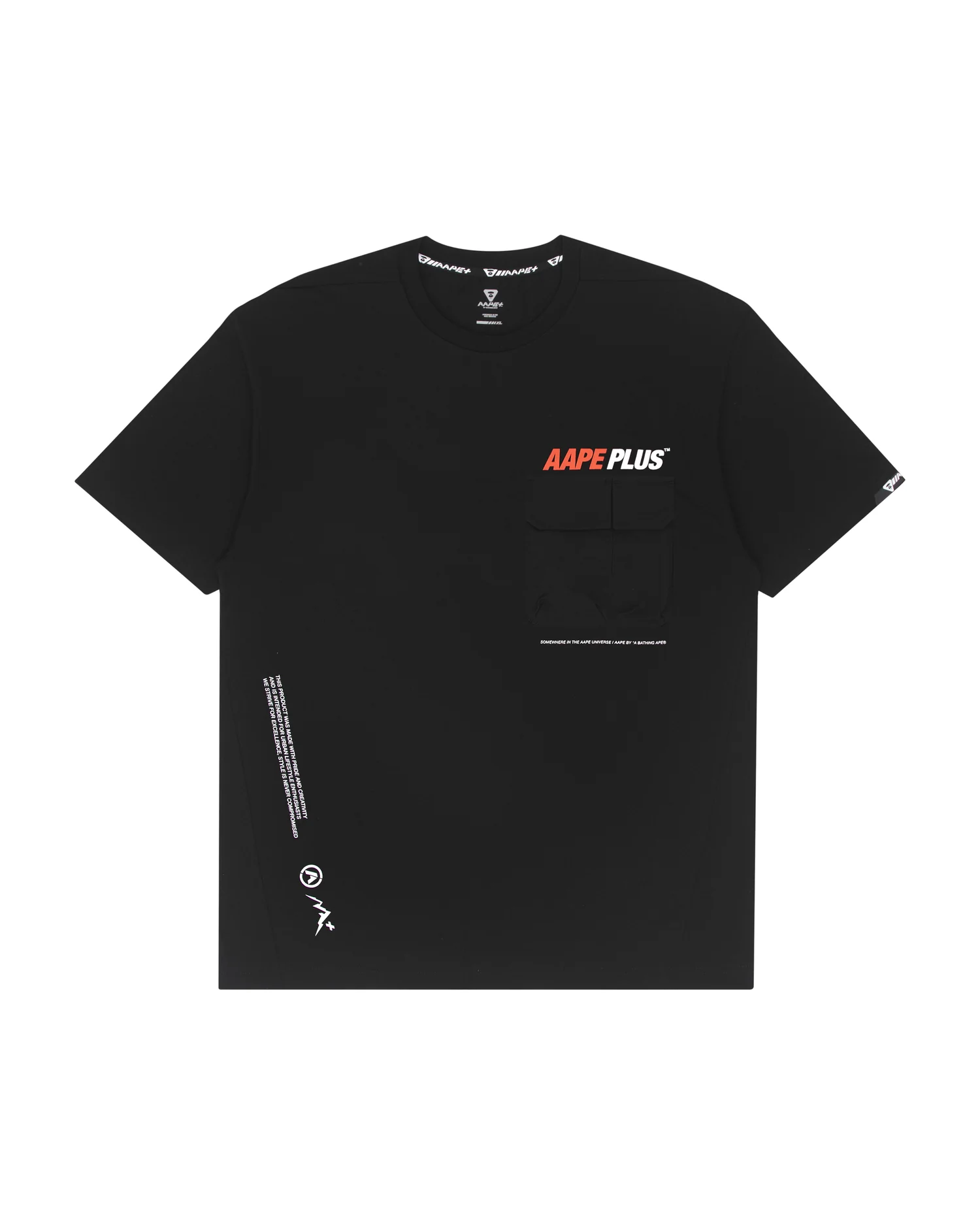 Moonface chest pocket tee