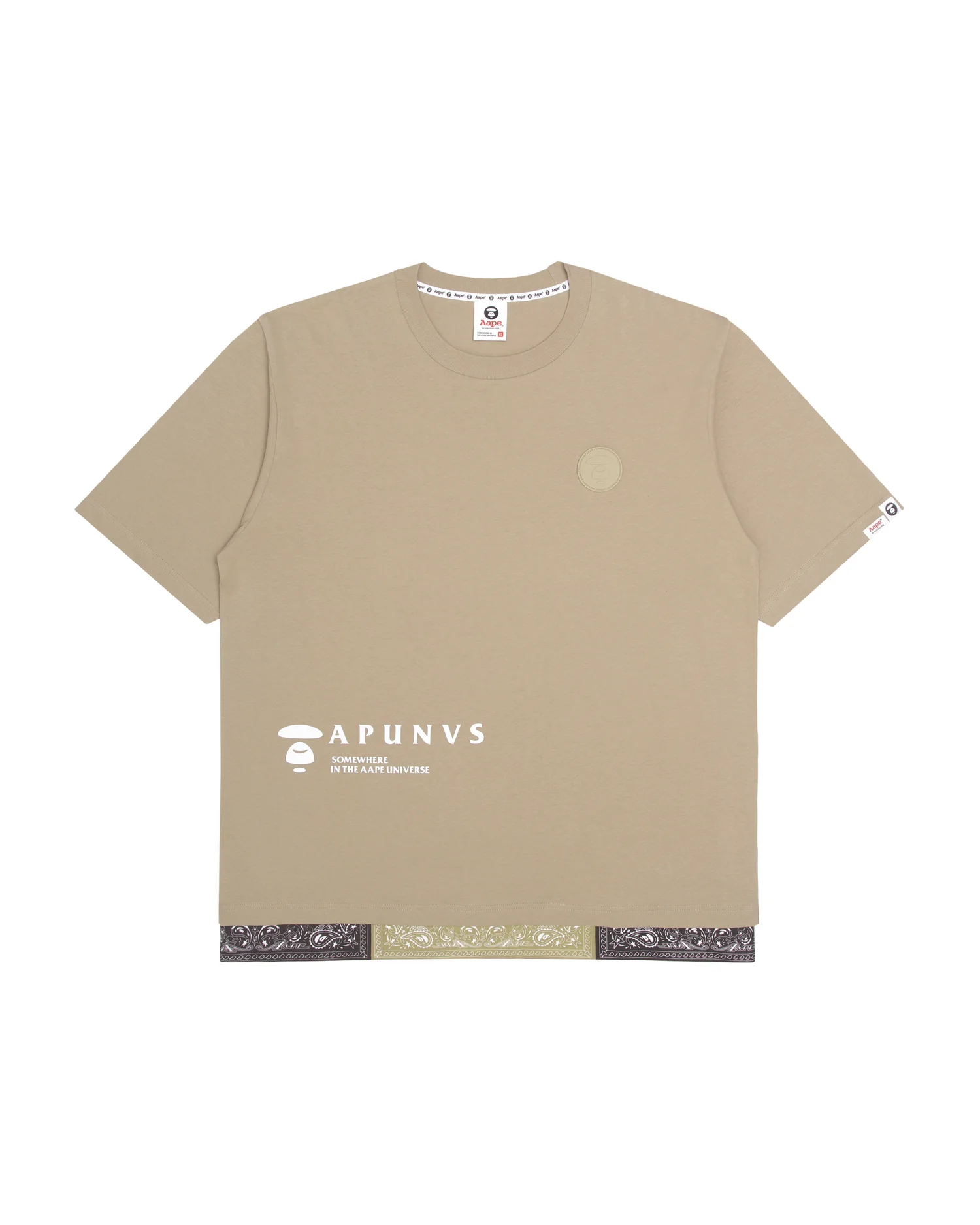Moonface paisley hem tee
