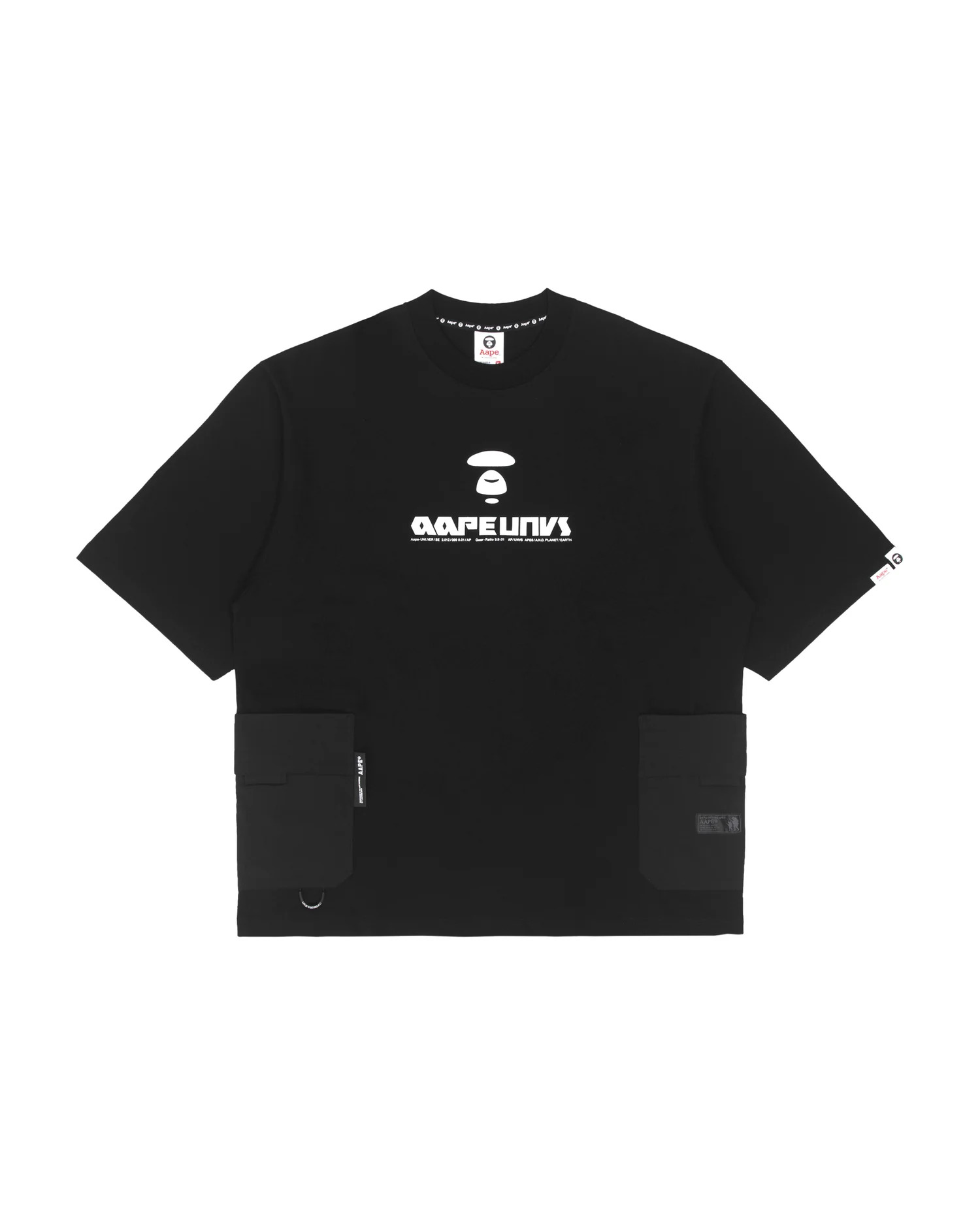 Moonface flap pocket tee