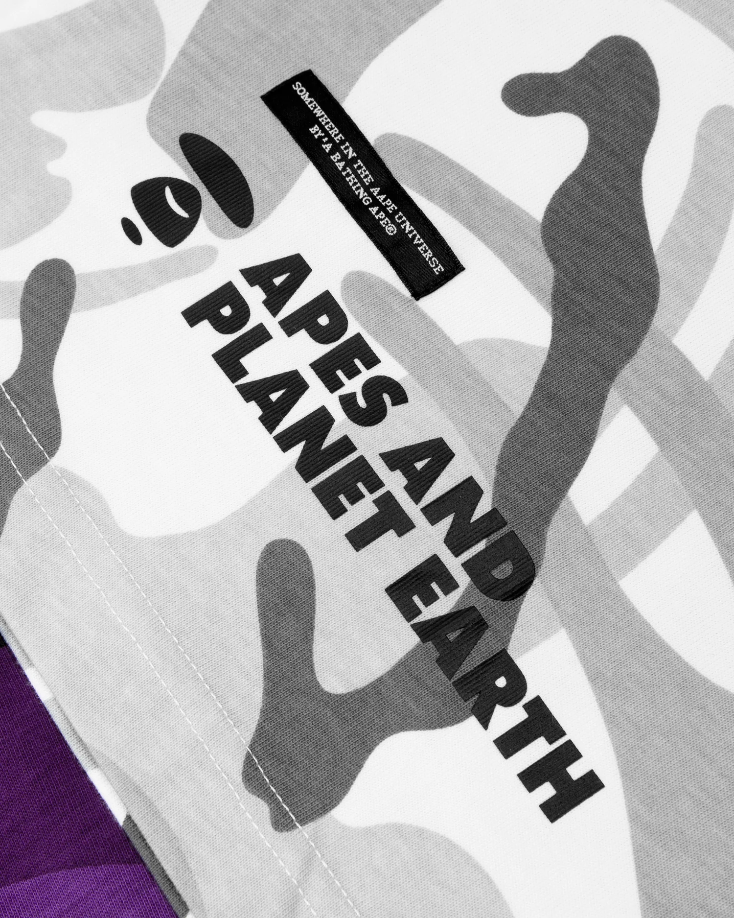 Colour block camo print tee - Image 4