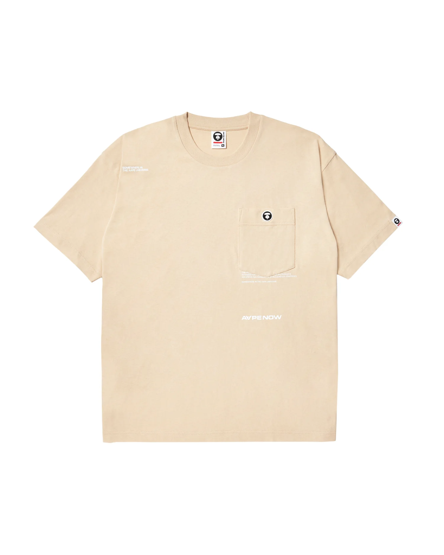 Moonface chest pocket tee