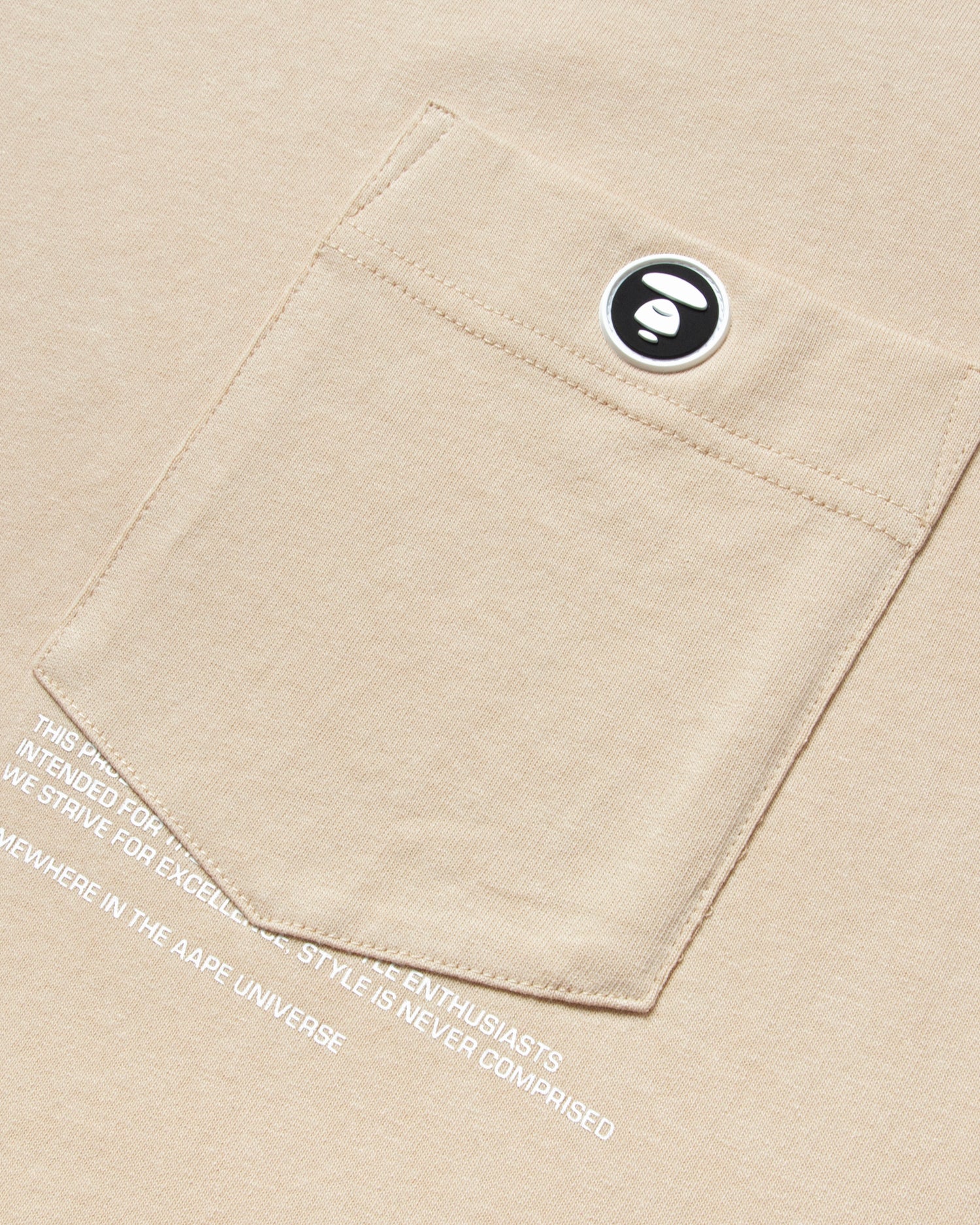 Moonface chest pocket tee - Image 3