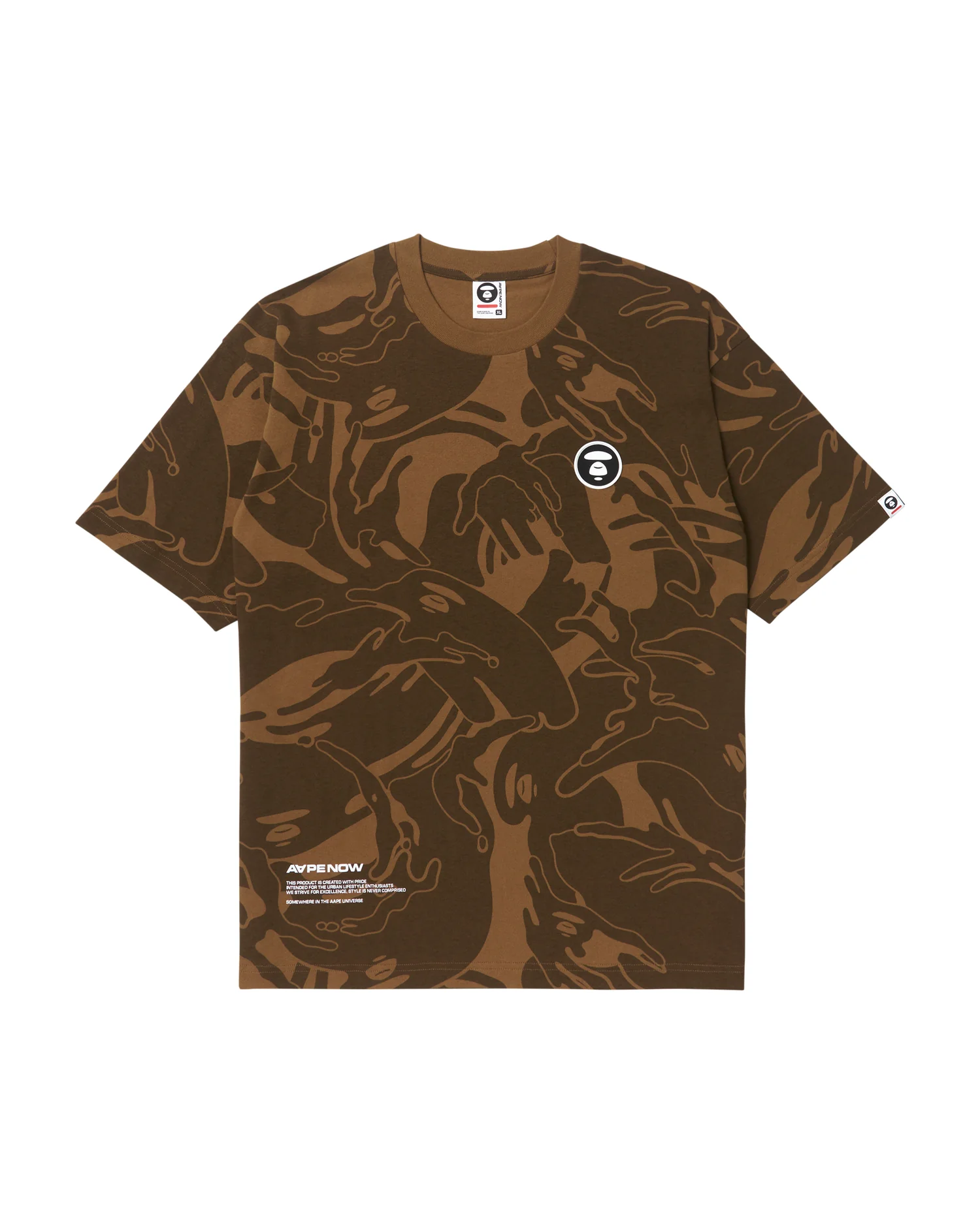 AAPENOW Moonface camo printed tee - Image 6