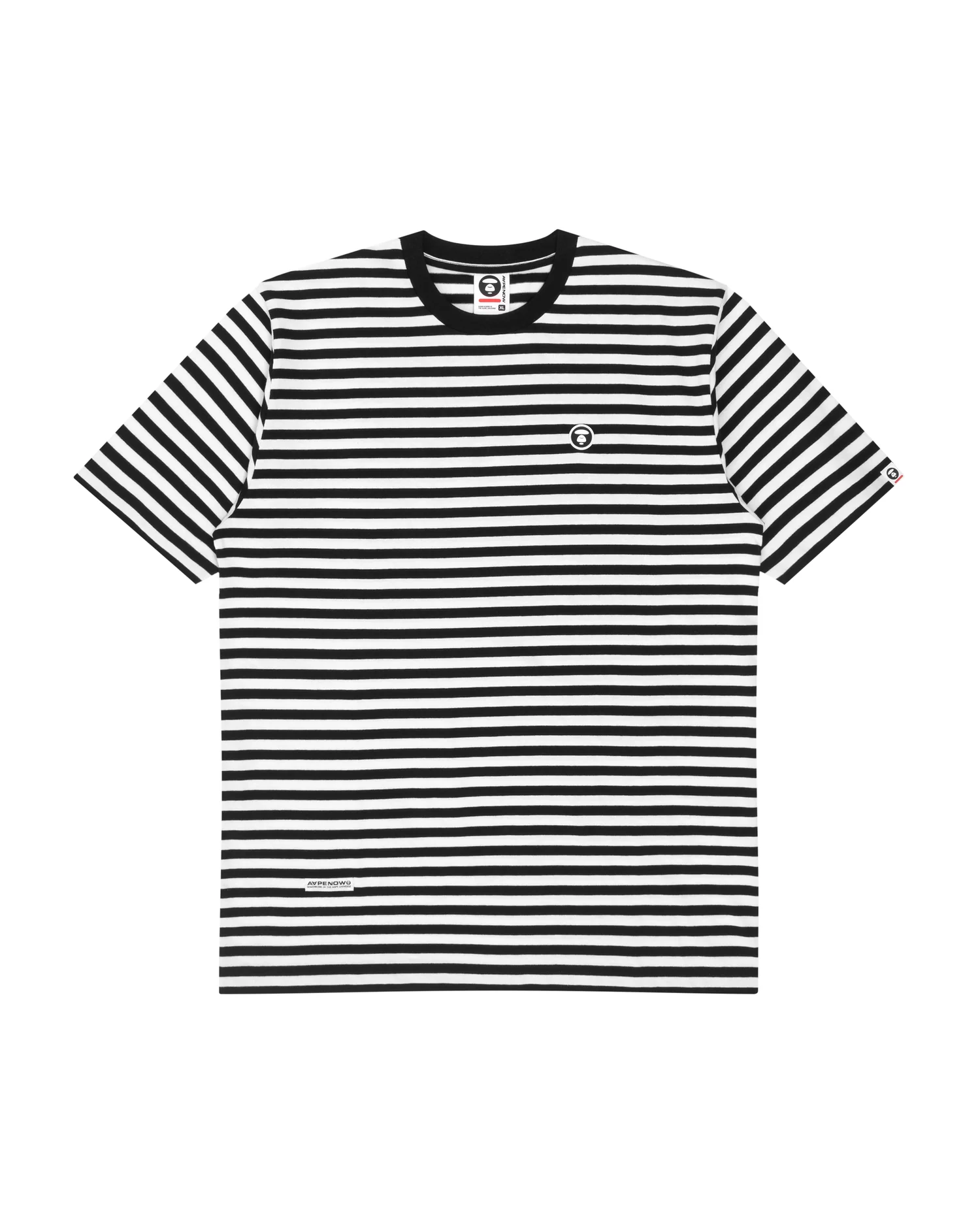 Moonface striped cotton tee - Image 6