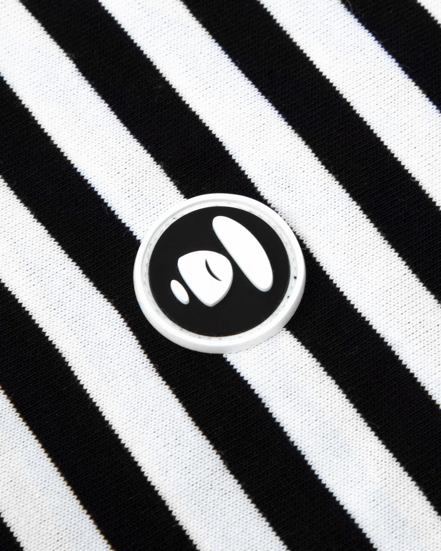 Moonface striped cotton tee - Image 8