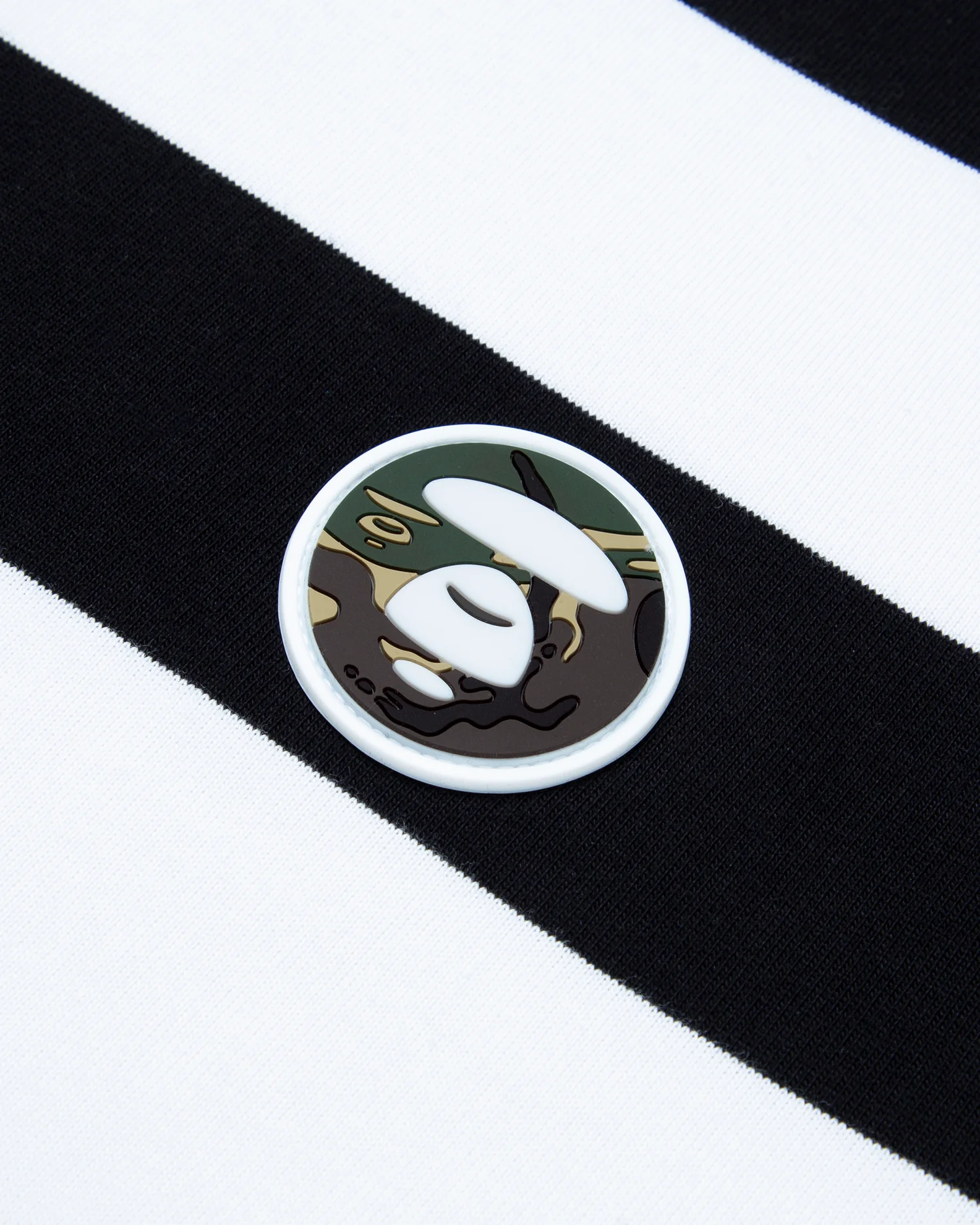 Moonface patch striped tee - Image 8