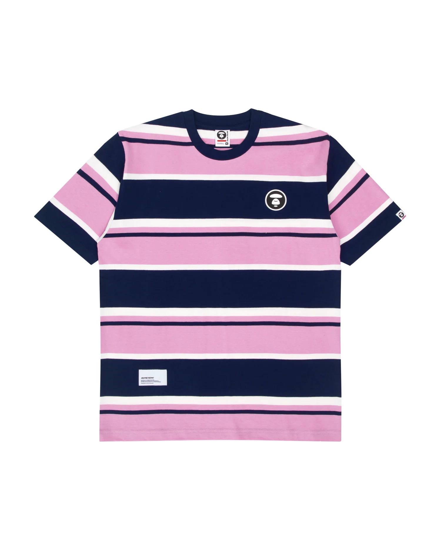 Moonface patch striped tee - Image 11