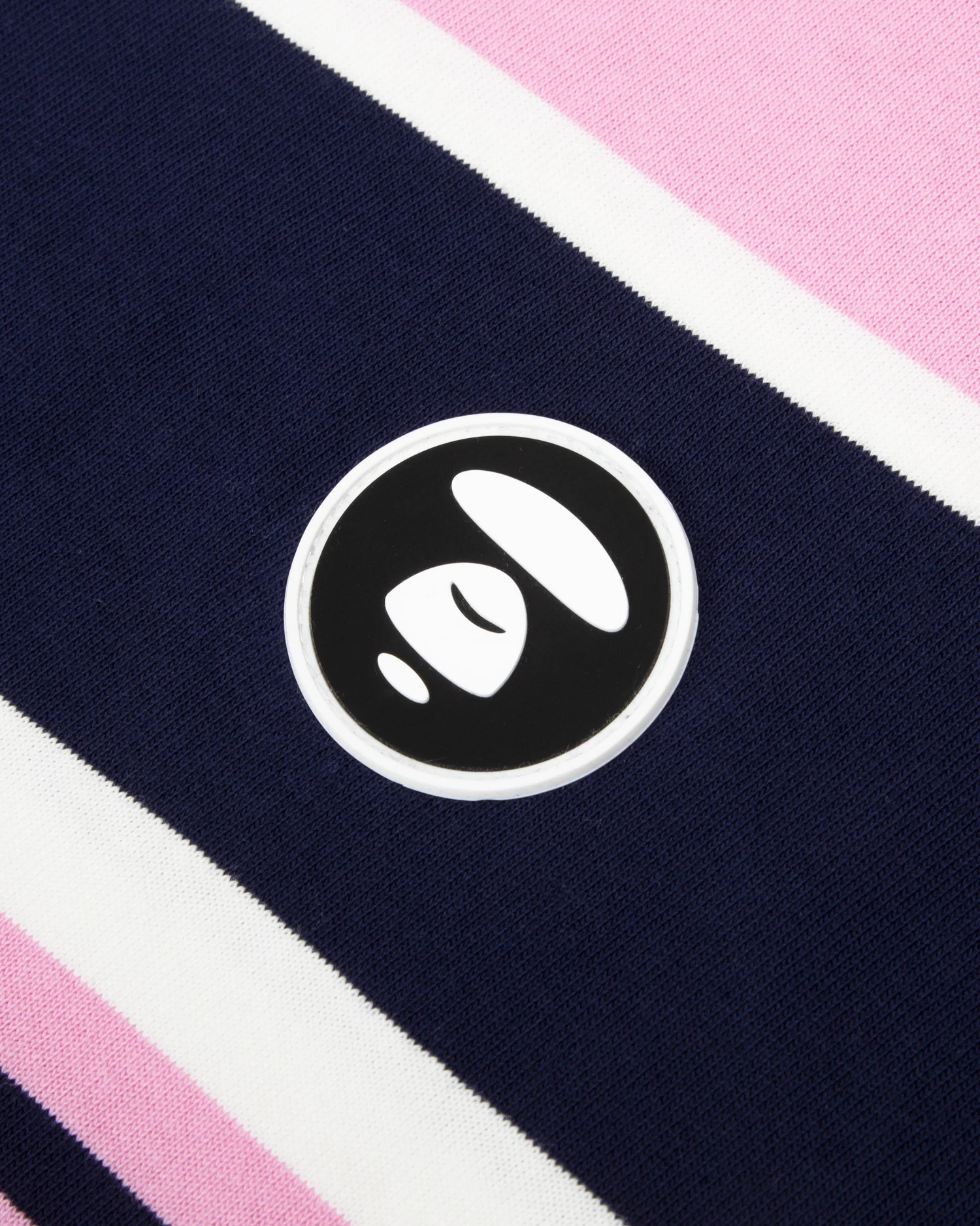 Moonface patch striped tee - Image 13