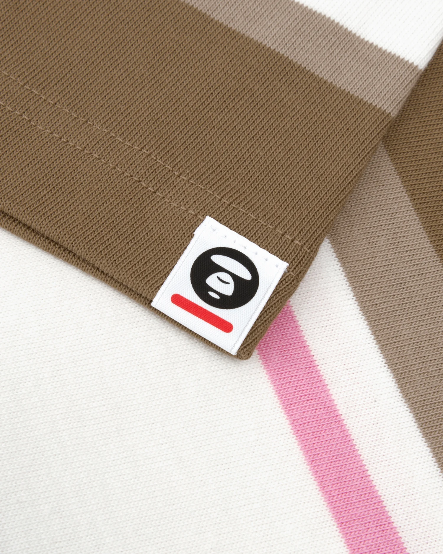 Moonface patch striped tee - Image 5