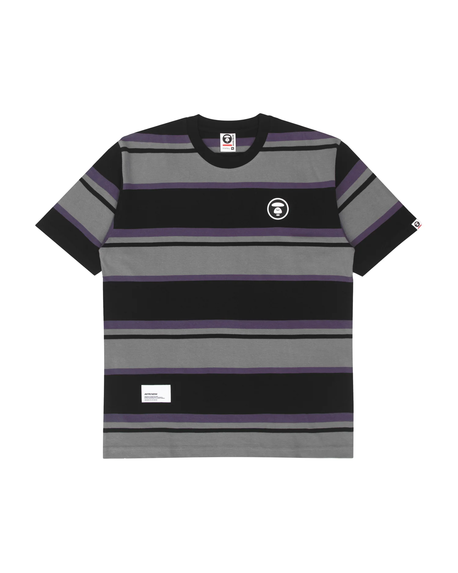 Moonface patch striped tee - Image 6