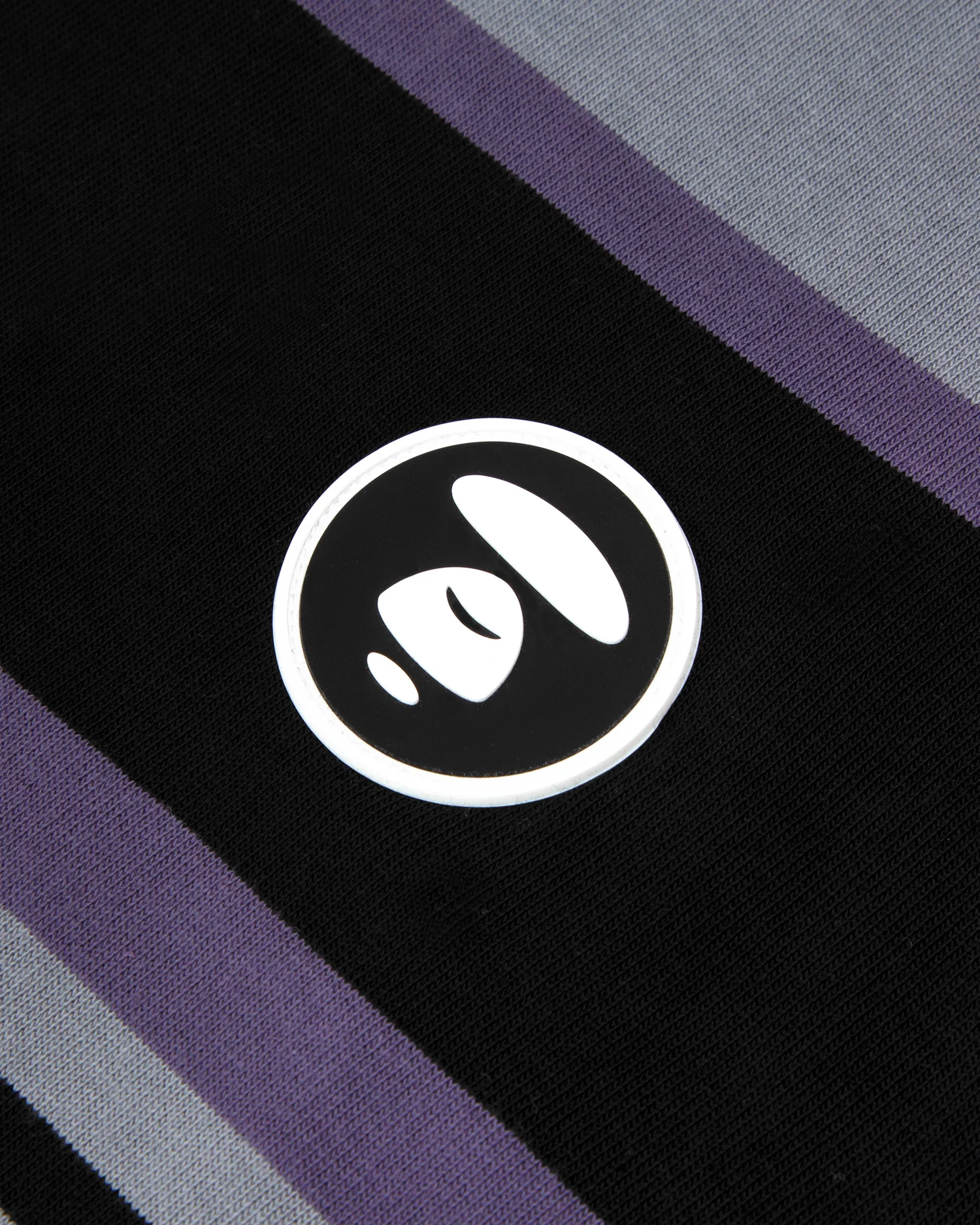 Moonface patch striped tee - Image 8