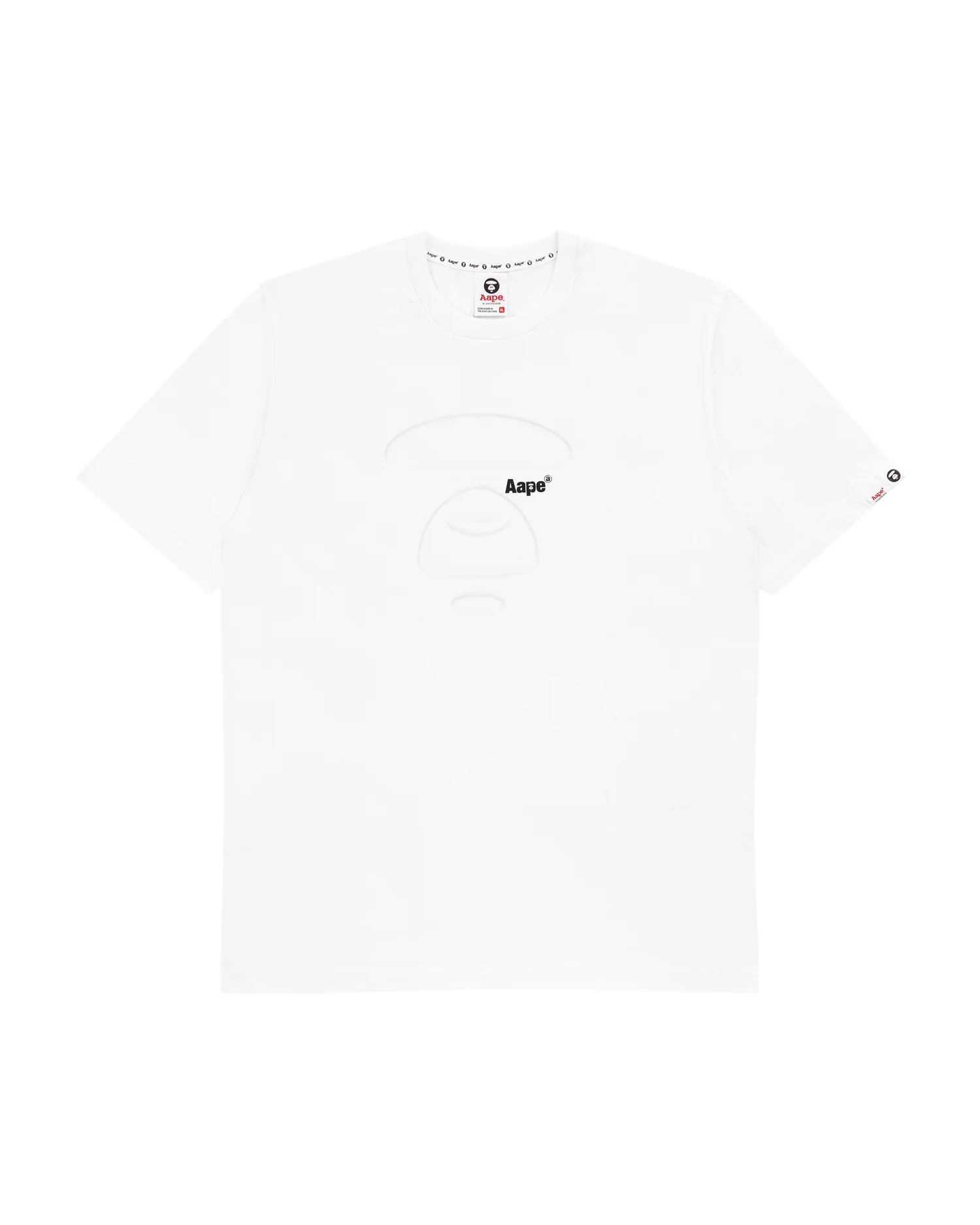 Moonface embossed cotton tee - Image 11