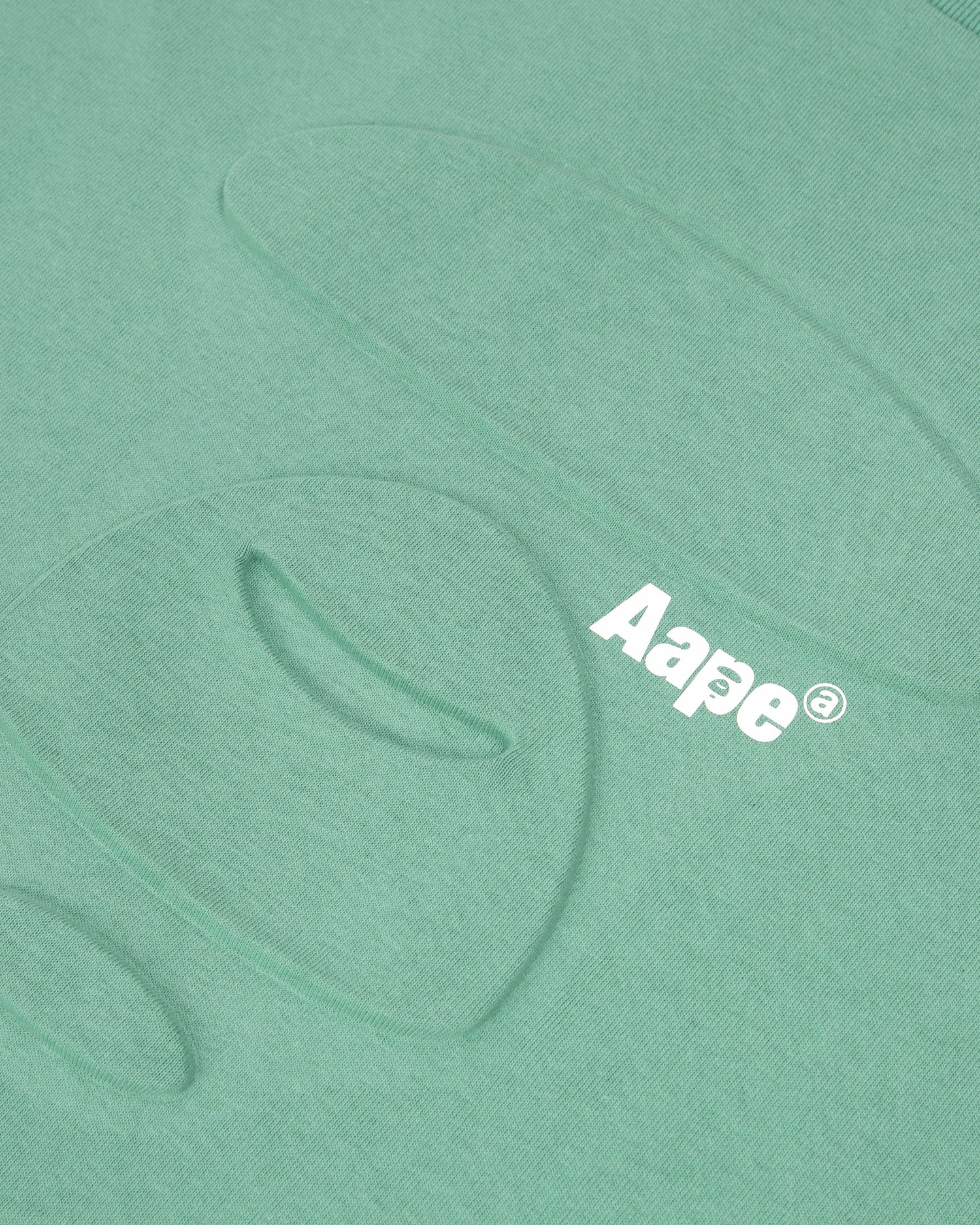 Moonface embossed cotton tee - Image 8